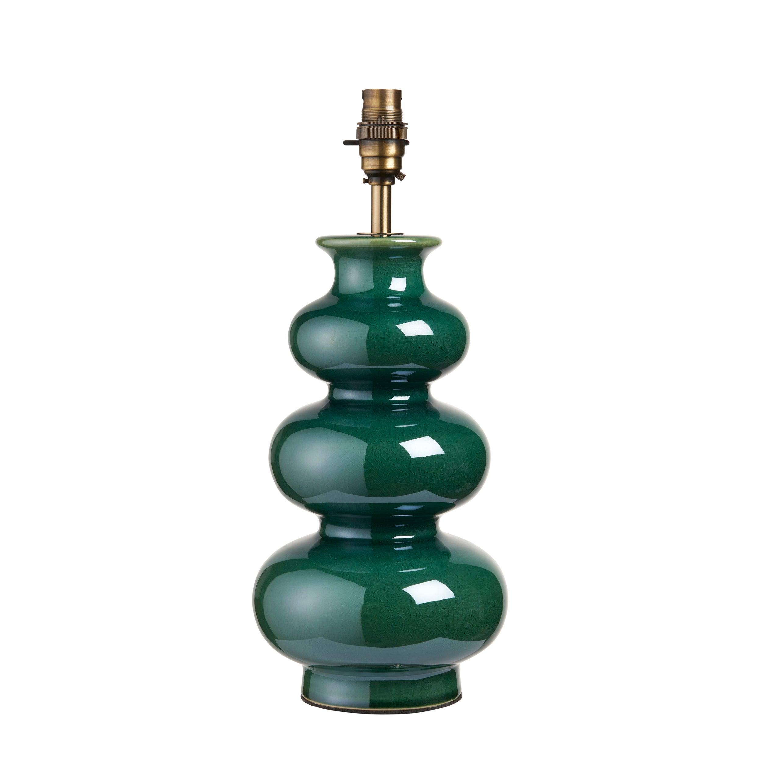 Monroe Green Ceramic Table Lamp Base