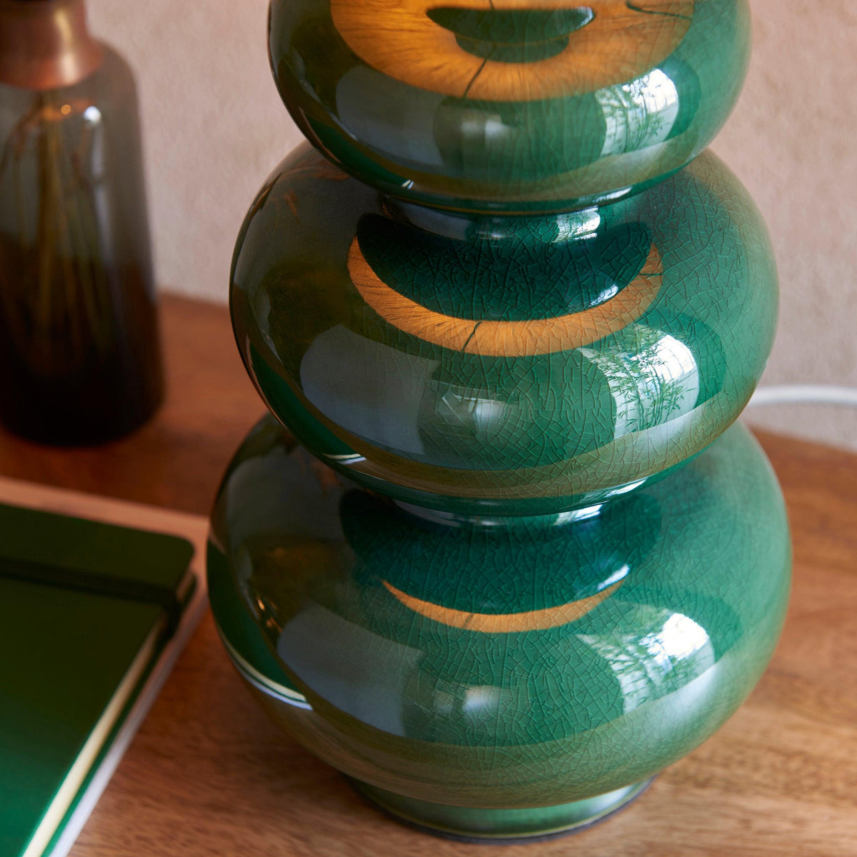 Monroe Green Ceramic Table Lamp Base-OPEN-BOX-BSL-270826