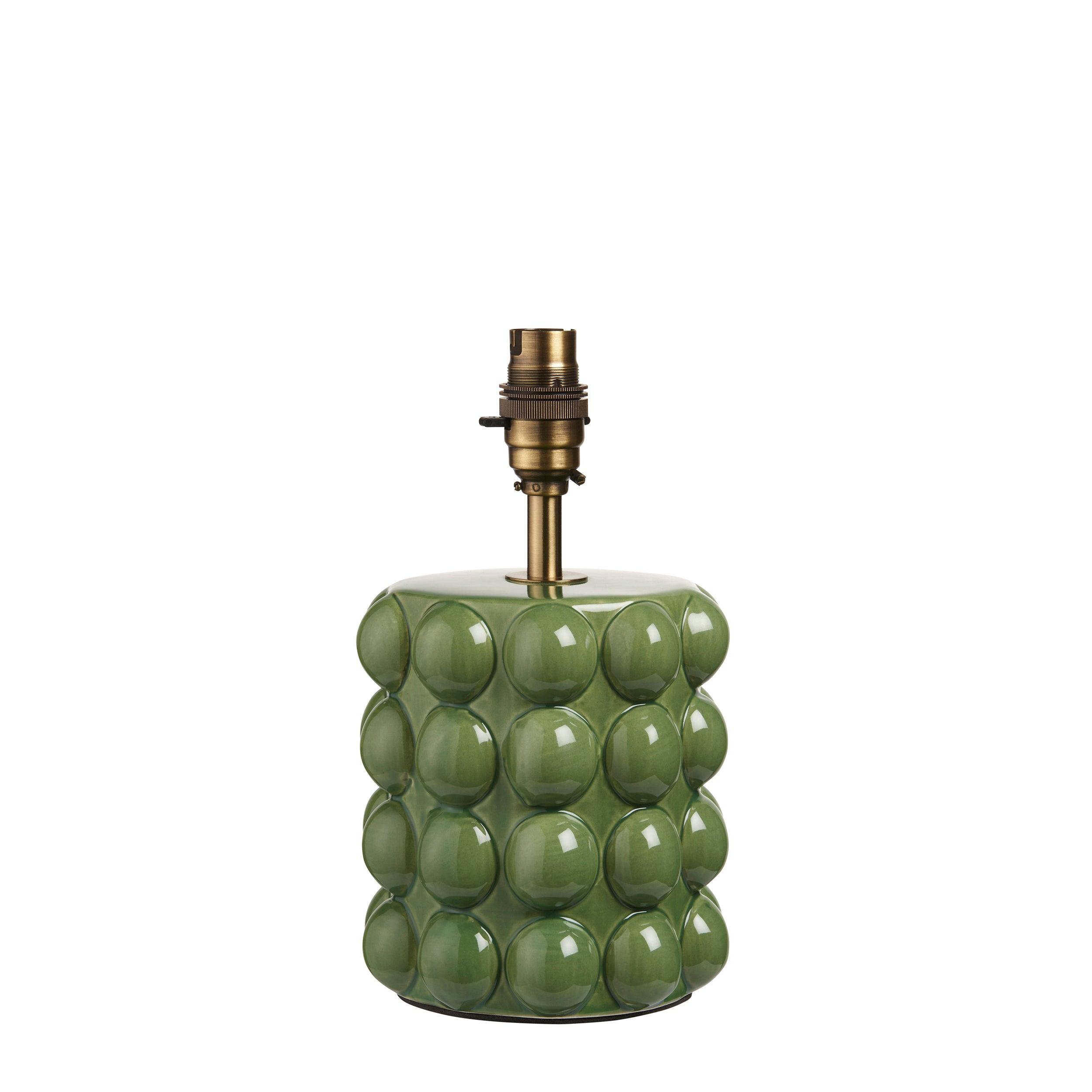 Bobble Green Ceramic Table Lamp Base