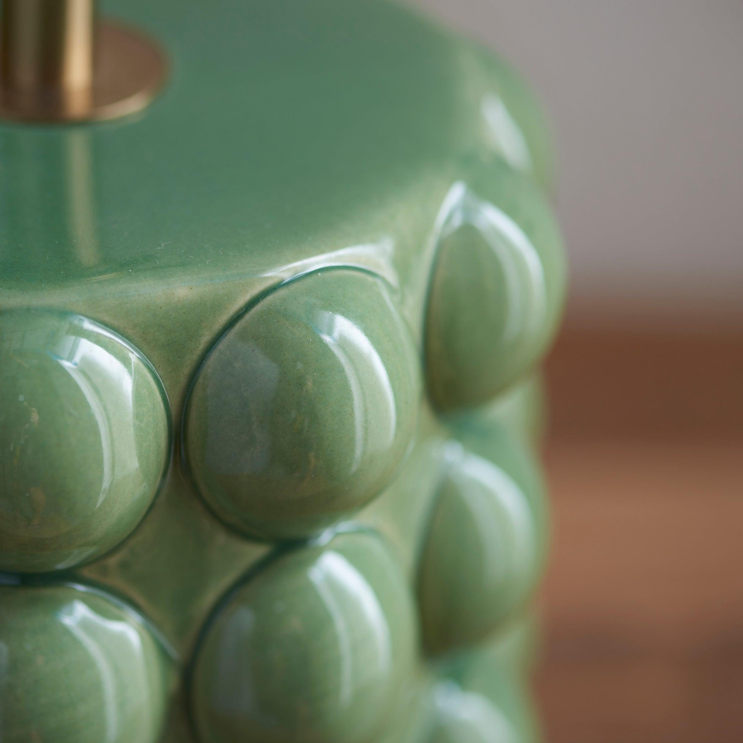 Bobble Green Ceramic Table Lamp Base
