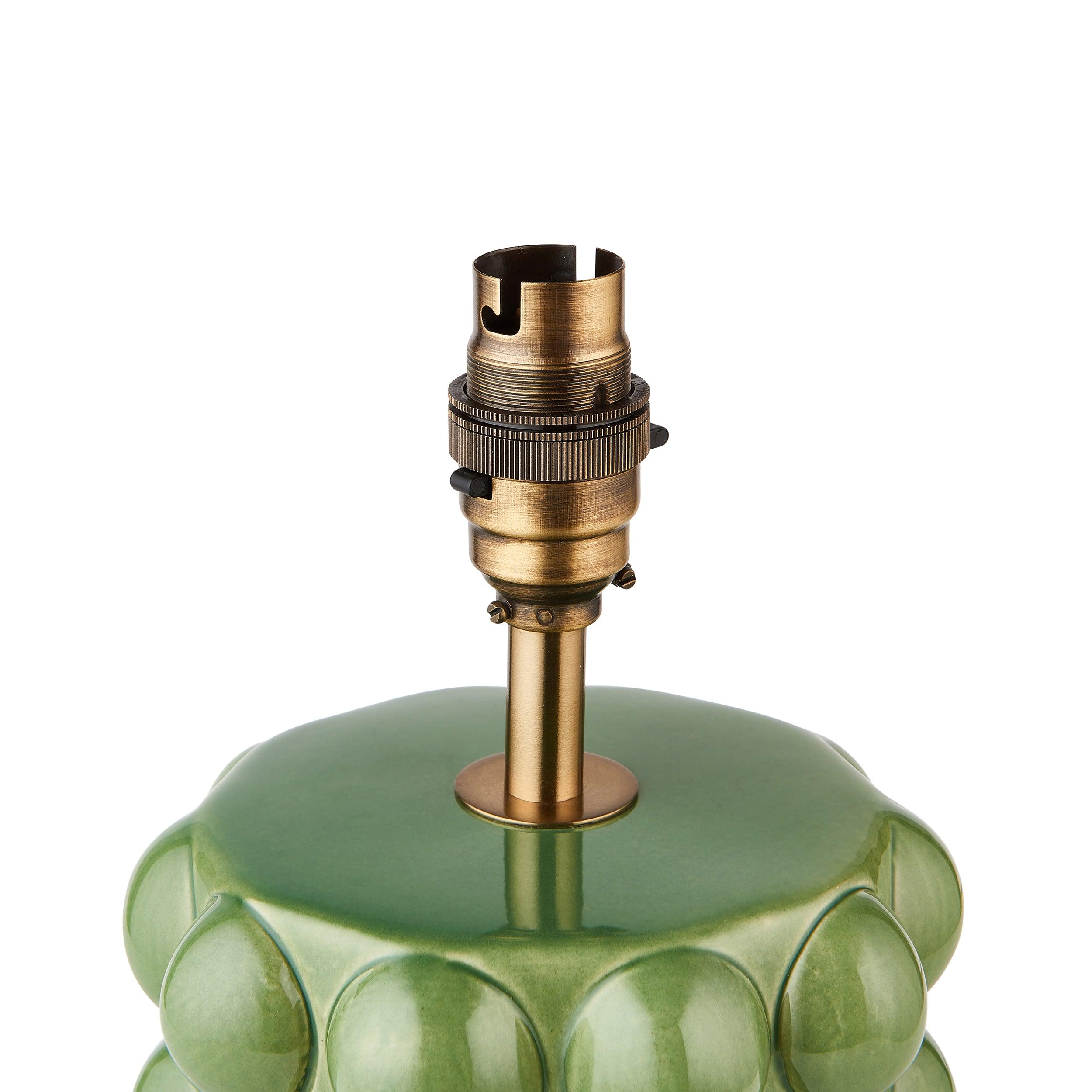 Bobble Green Ceramic Table Lamp Base