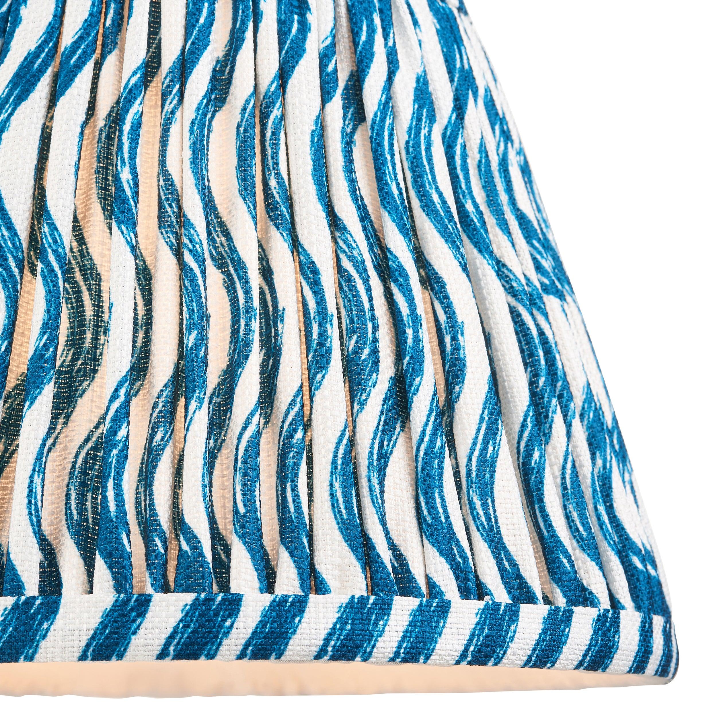 Ripple 20cm Blue Lamp Shade