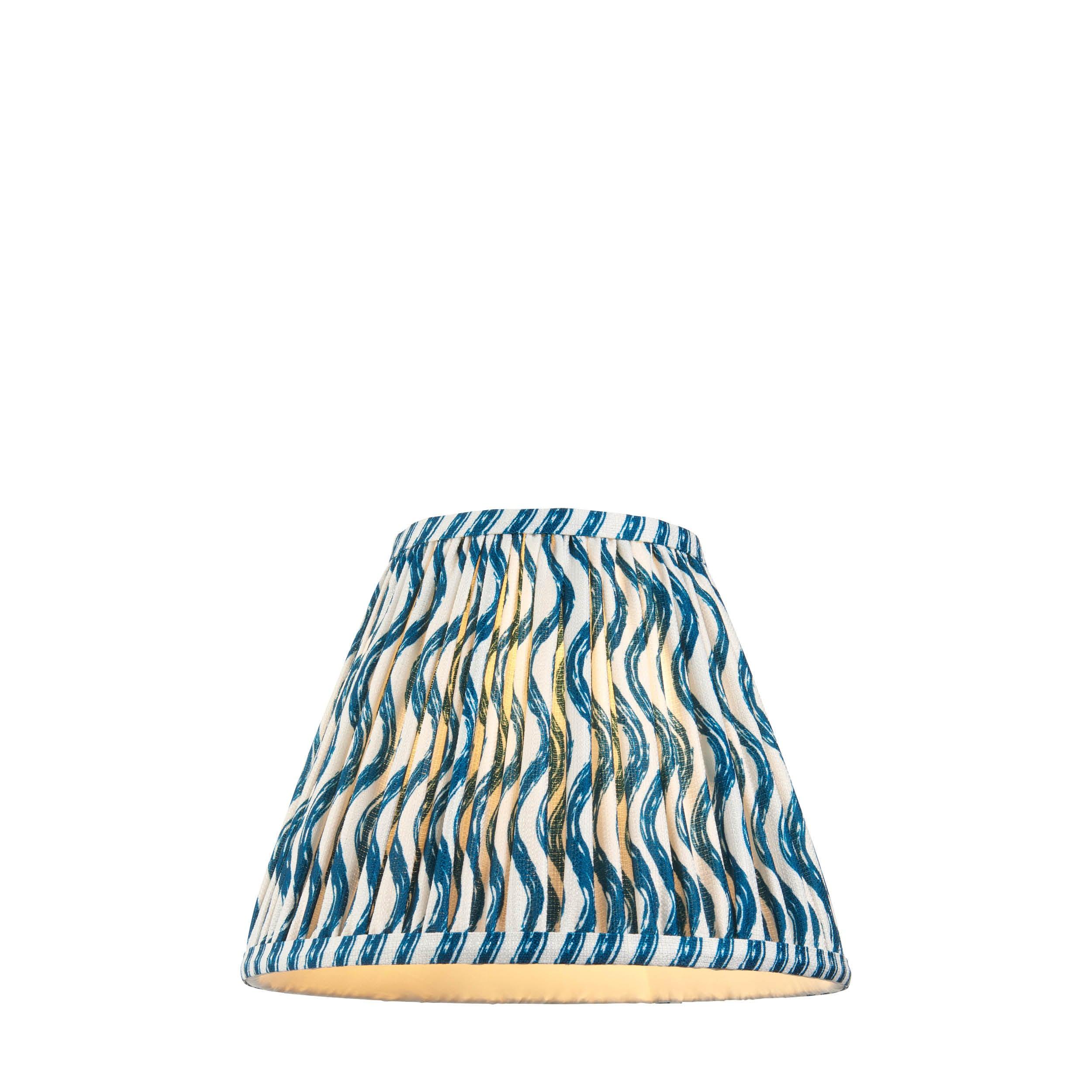 Ripple 25cm Blue Lamp Shade