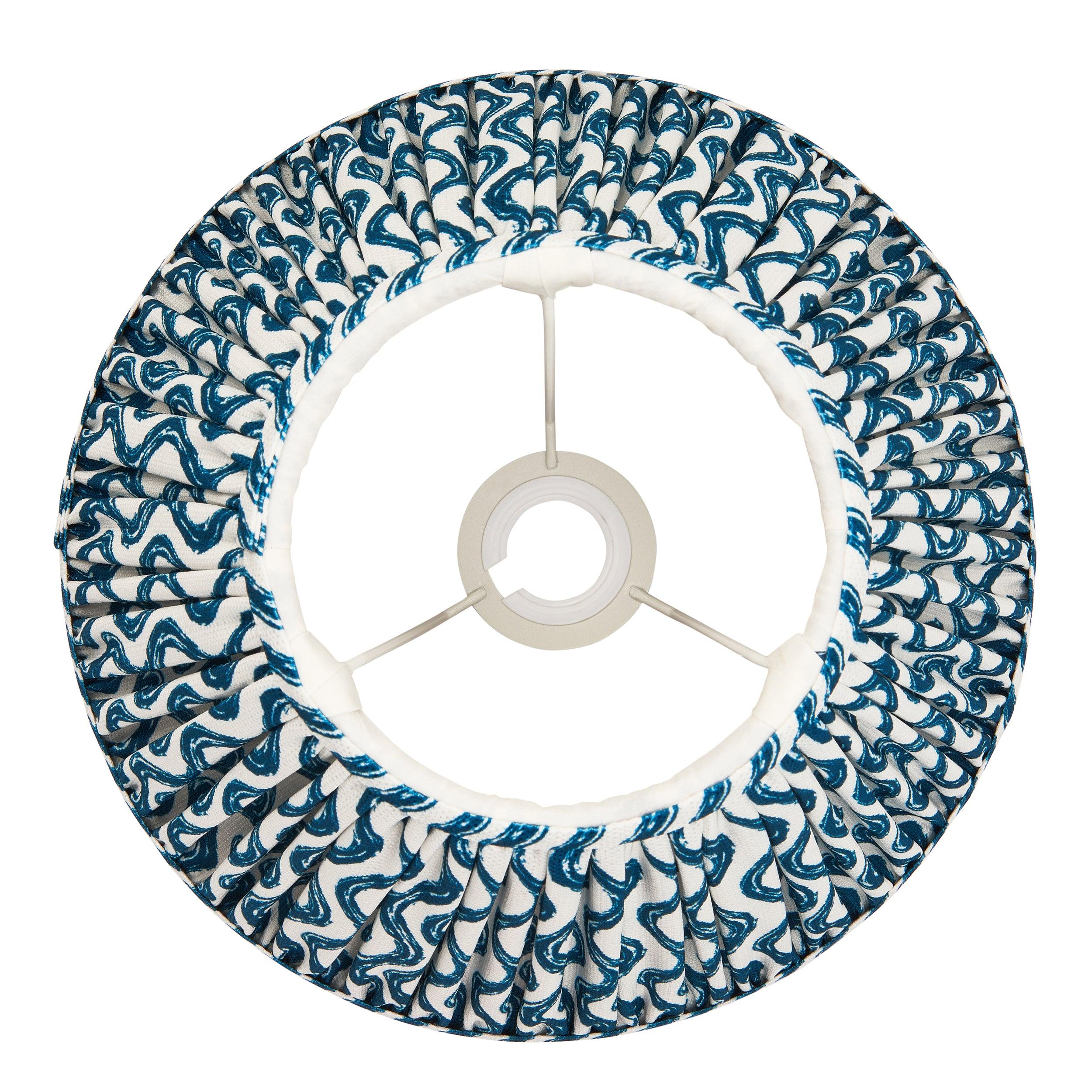 Ripple 30cm Blue Lamp Shade