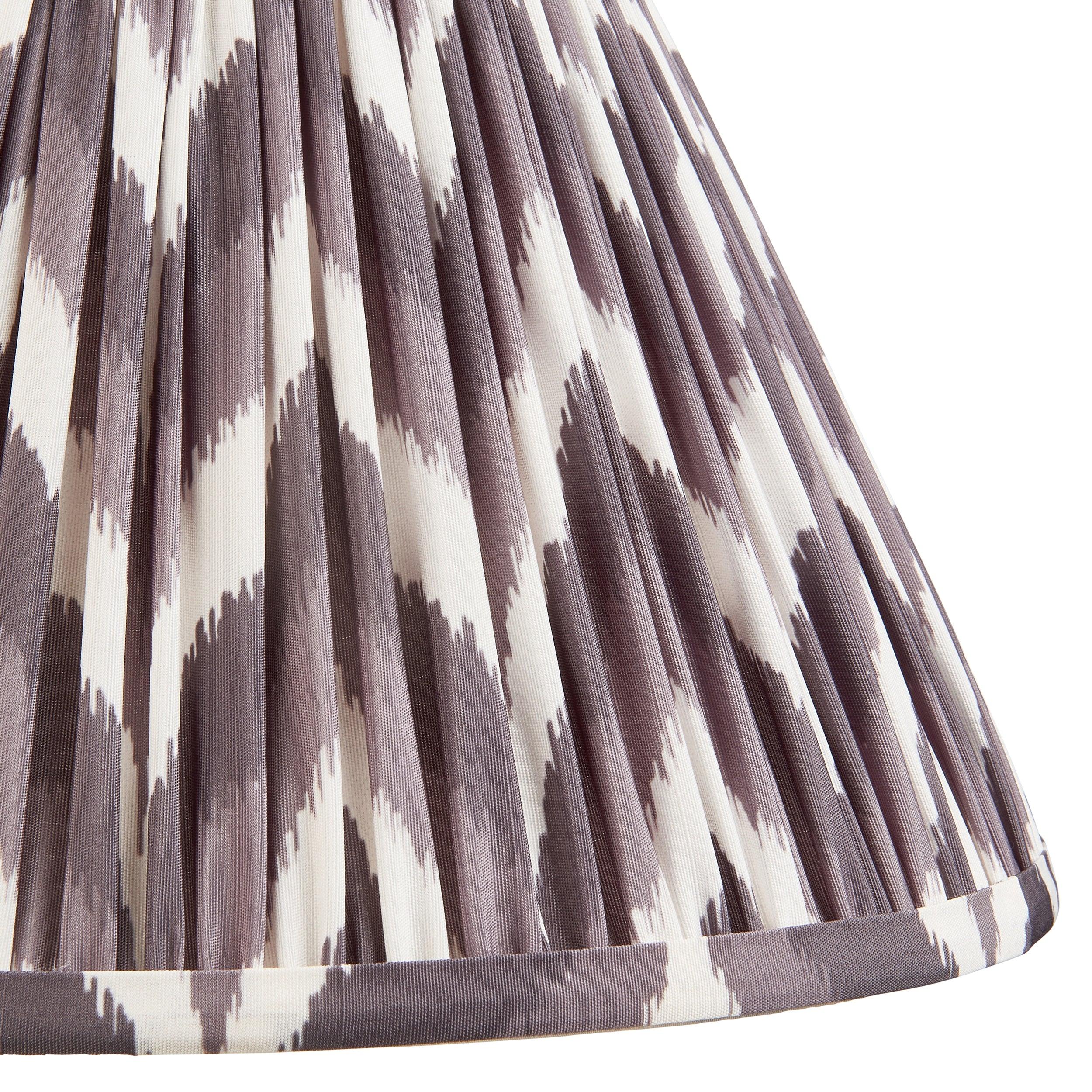 Zigzag 30cm Grey Lamp Shade