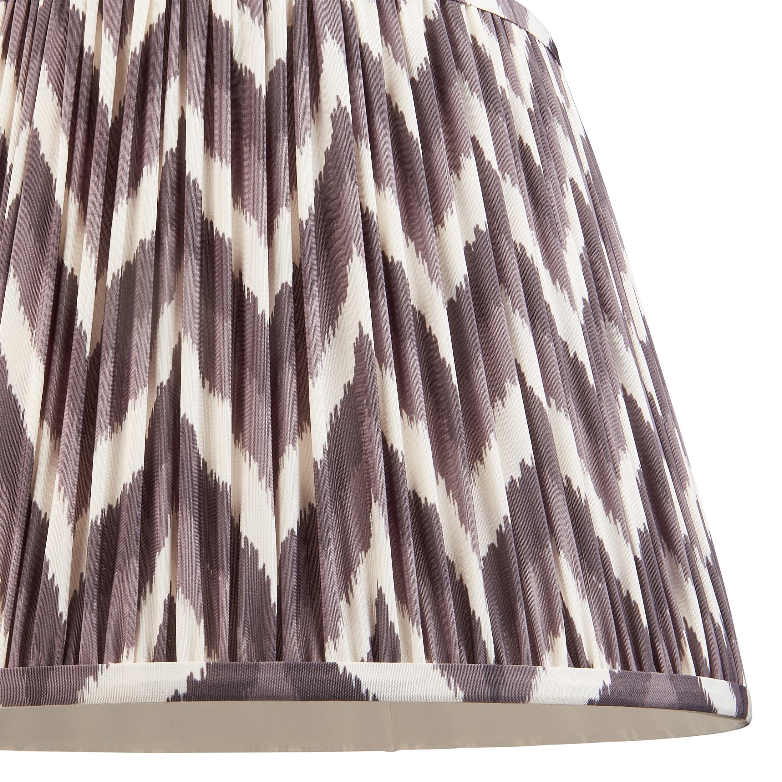 Zigzag 40cm Grey Lamp Shade