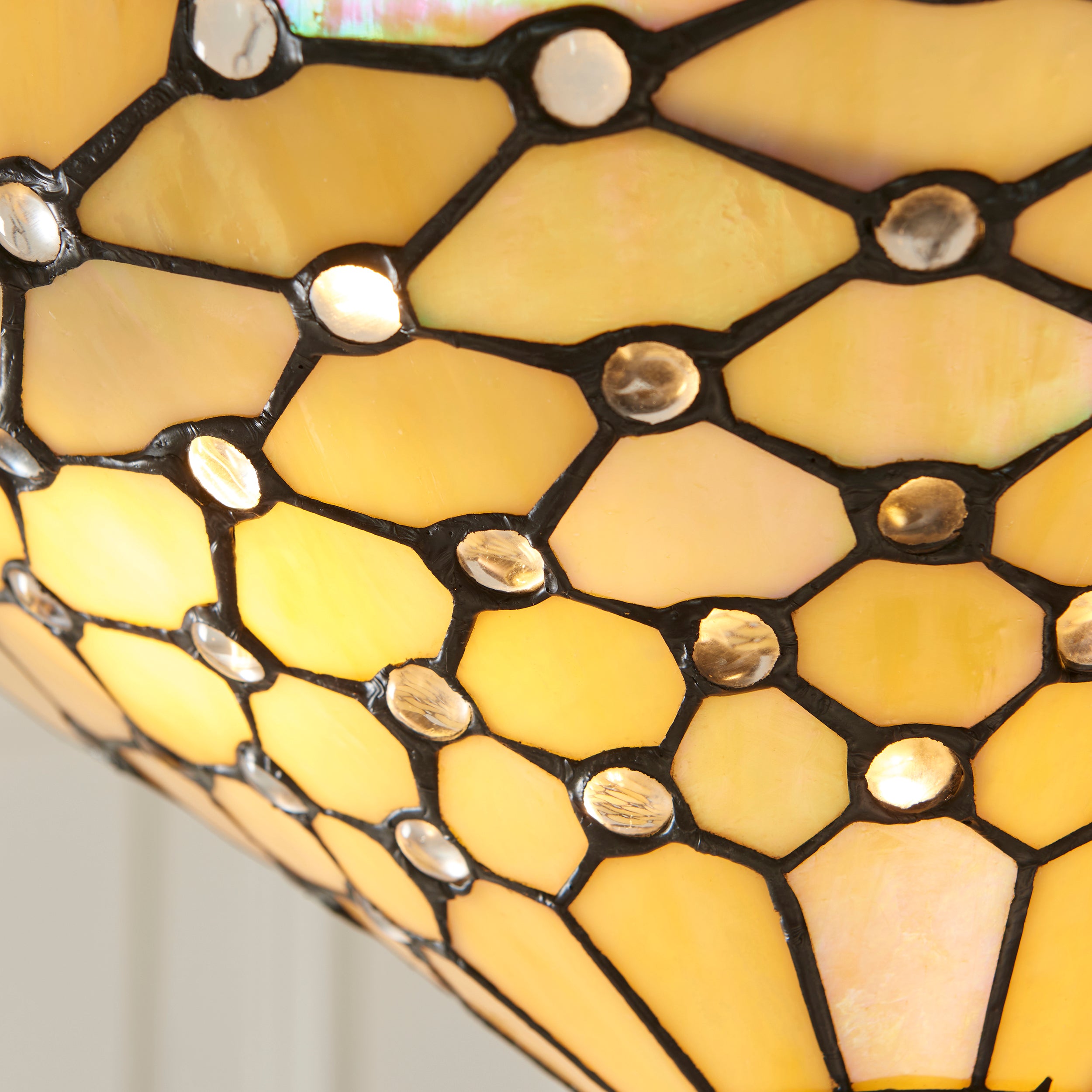 Interiors 1900 Pearl Inverted Tiffany Ceiling Light