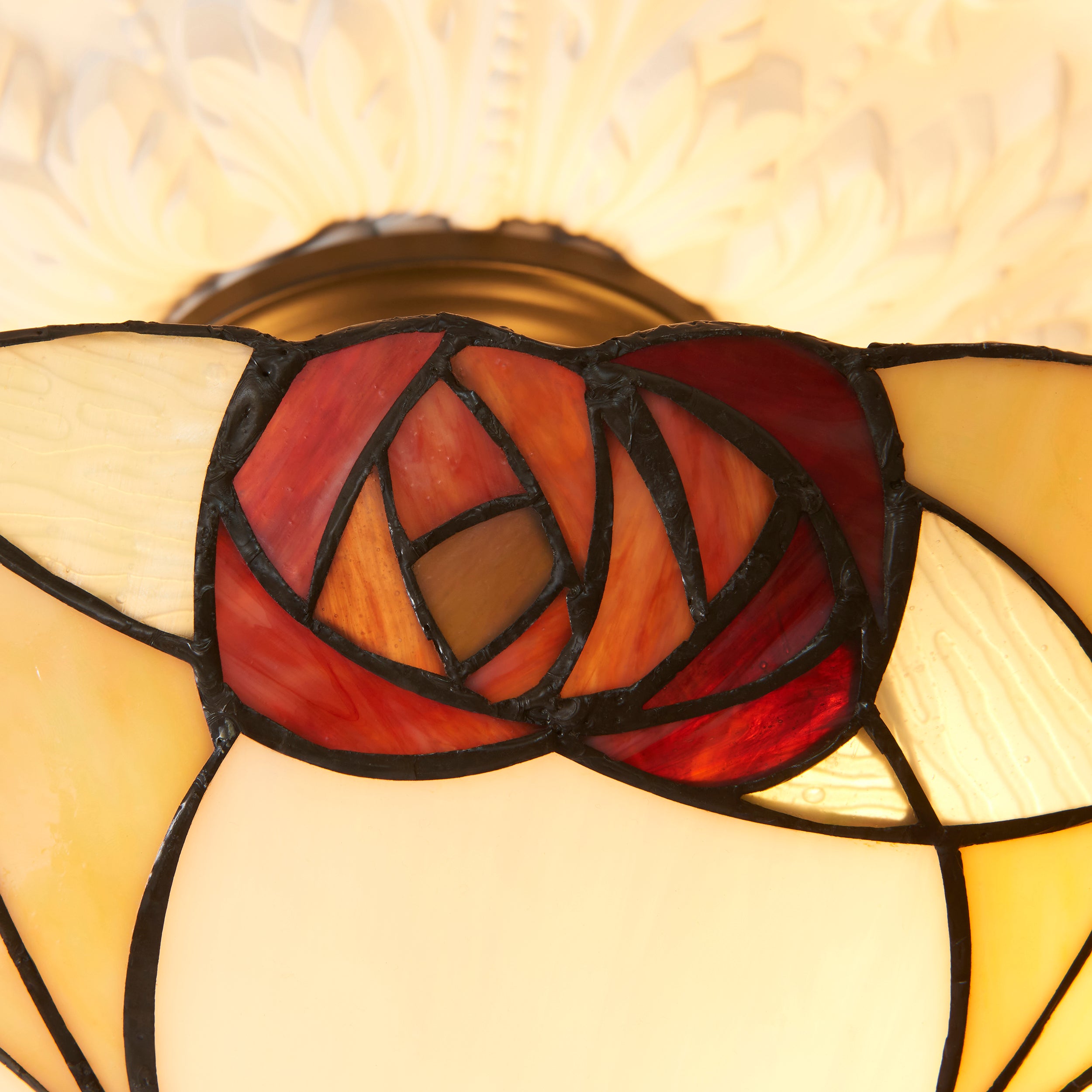 Interiors 1900 Ingram Semi Flush Tiffany Ceiling Light