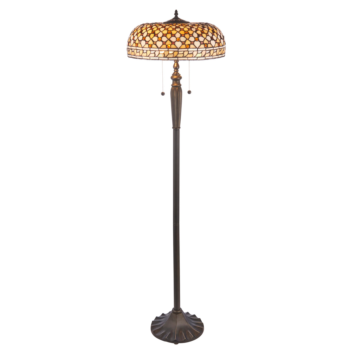 Interiors 1900 Mille Feux Tiffany Floor Lamp — close-up detail