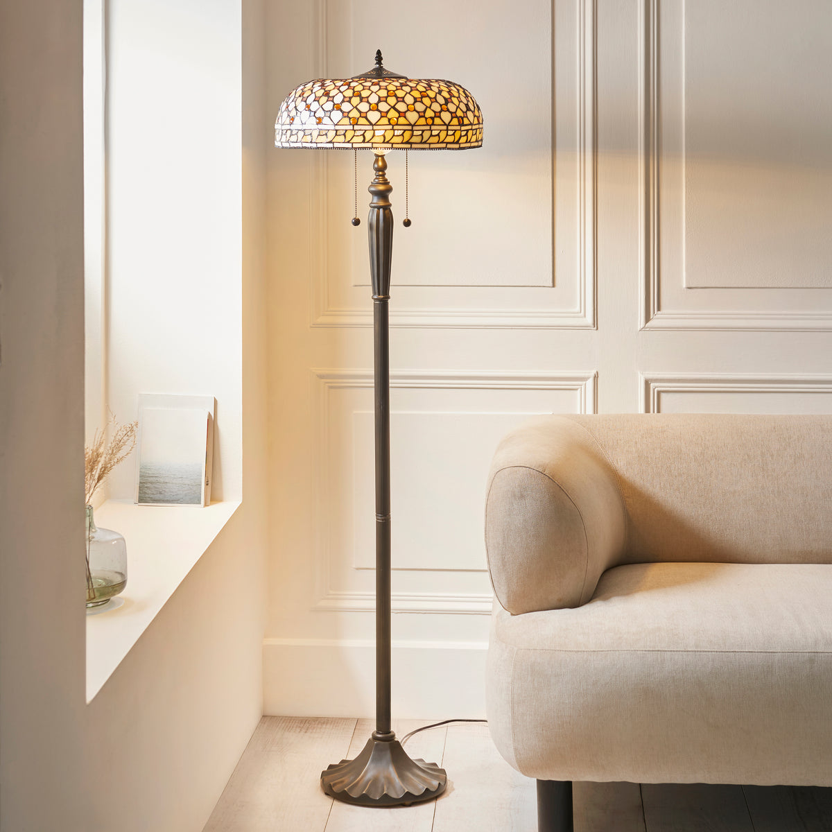Interiors 1900 Mille Feux Tiffany Floor Lamp — alternate view