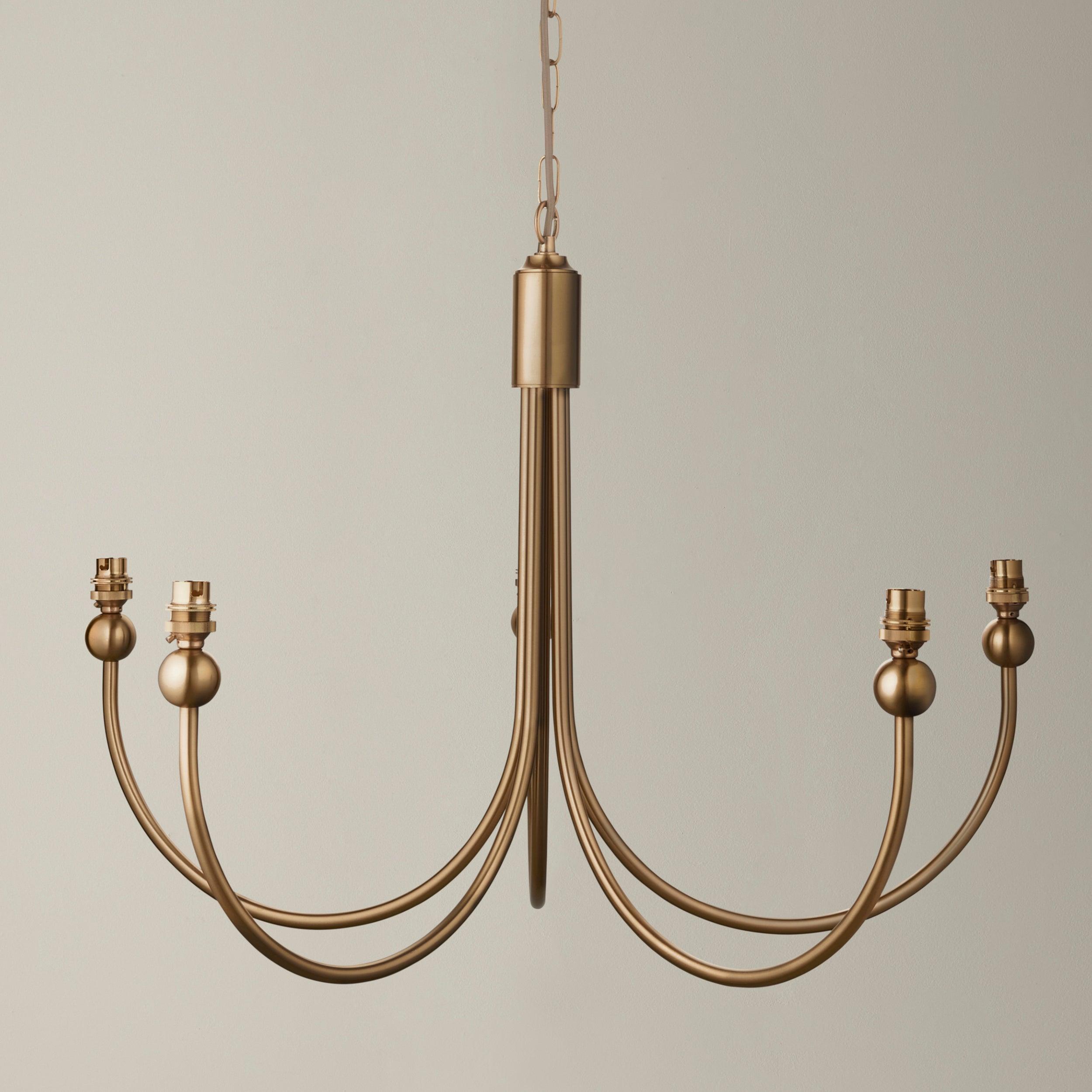 Santiago Brass 5 light Pendant Fitting