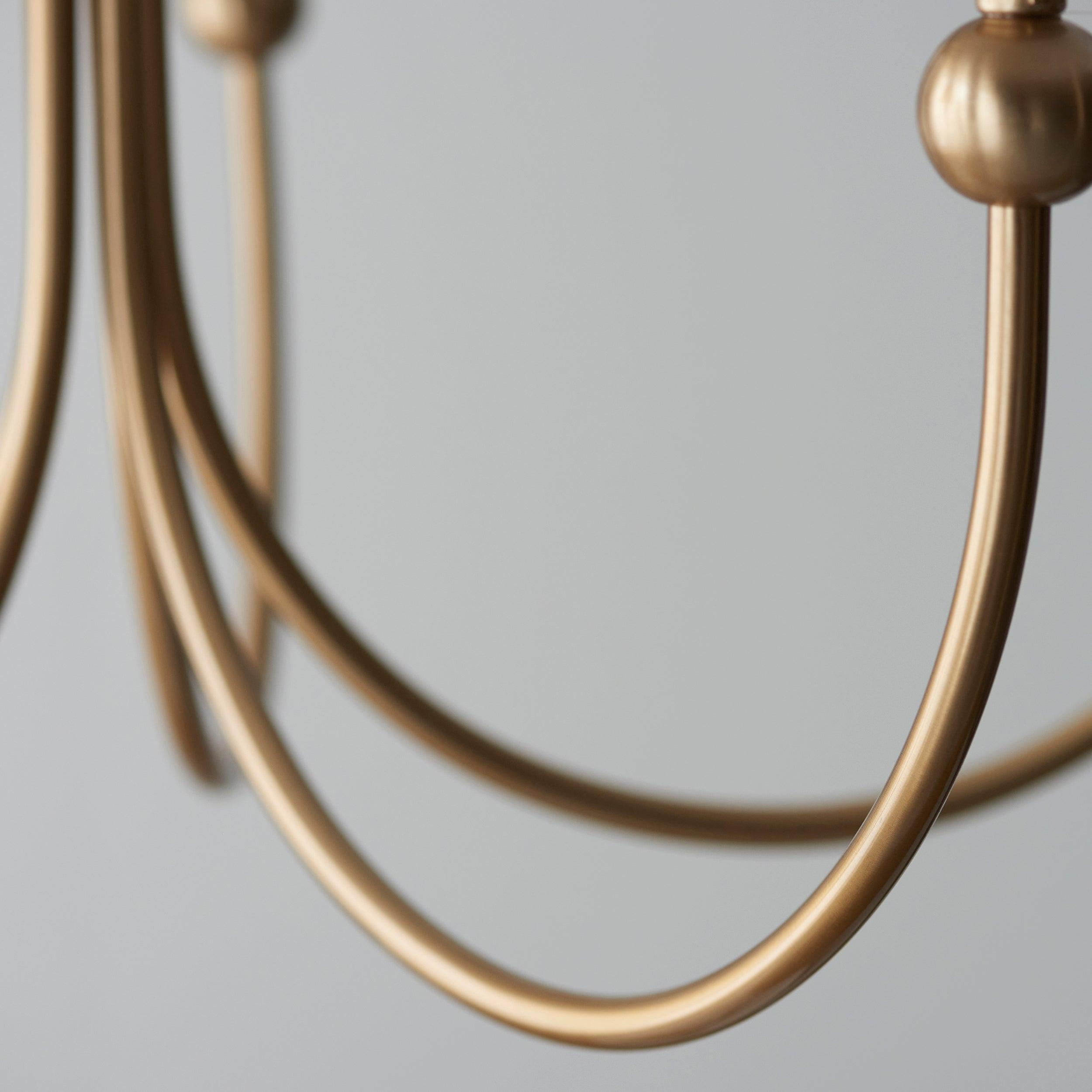 Santiago Brass 5 light Pendant Fitting