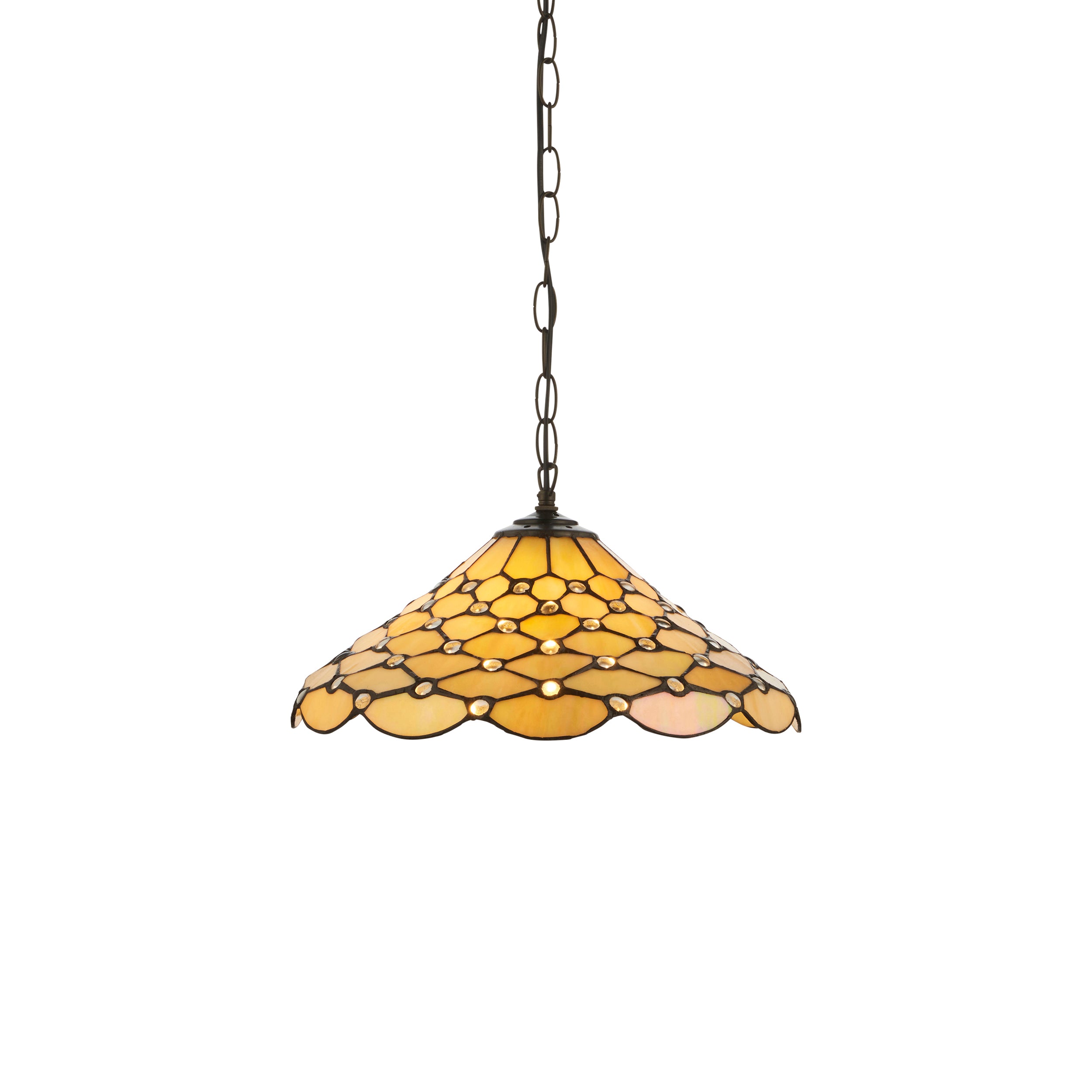 Pearl Tiffany Ceiling Light - Single Bulb Fitting