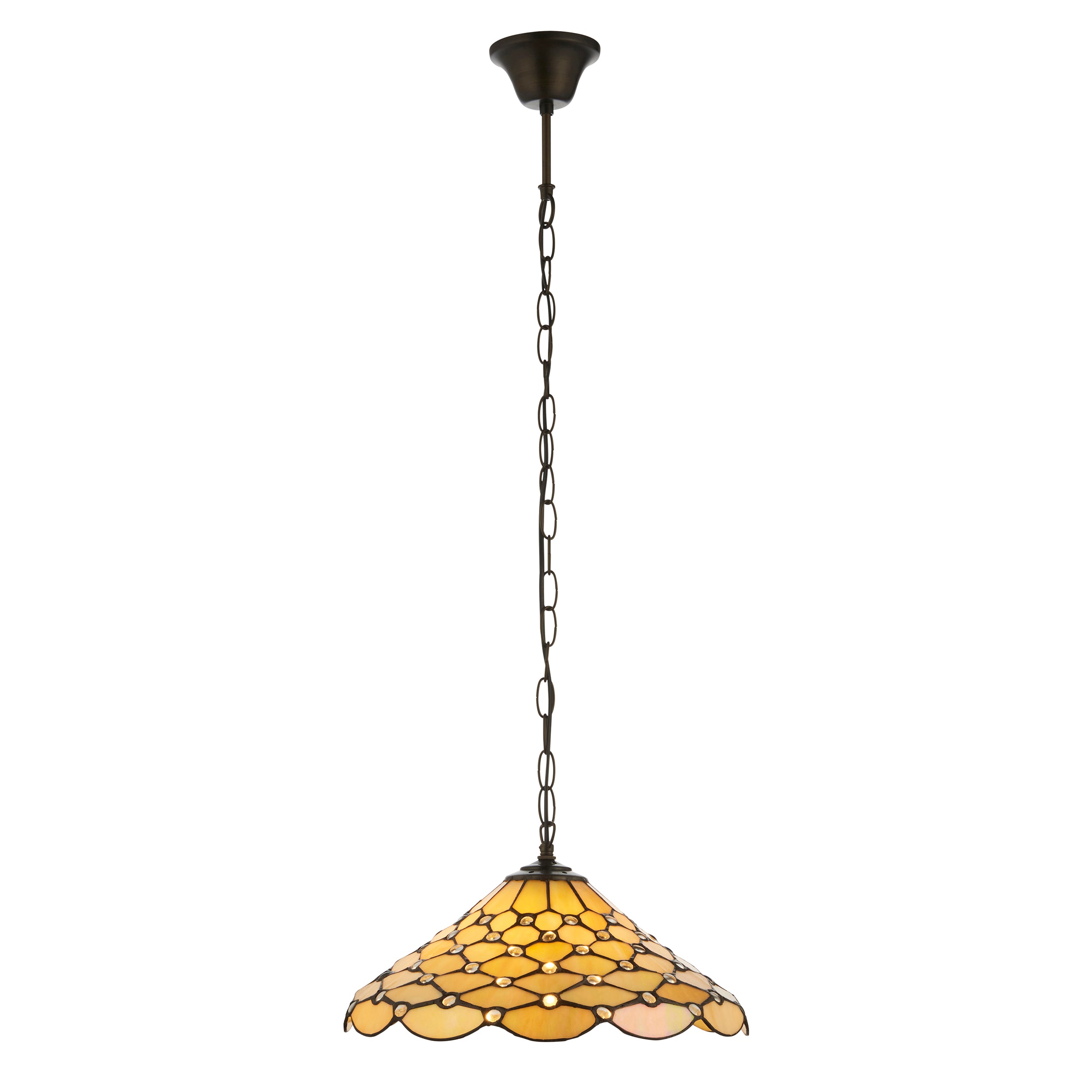 Pearl Tiffany Ceiling Light - Single Bulb Fitting