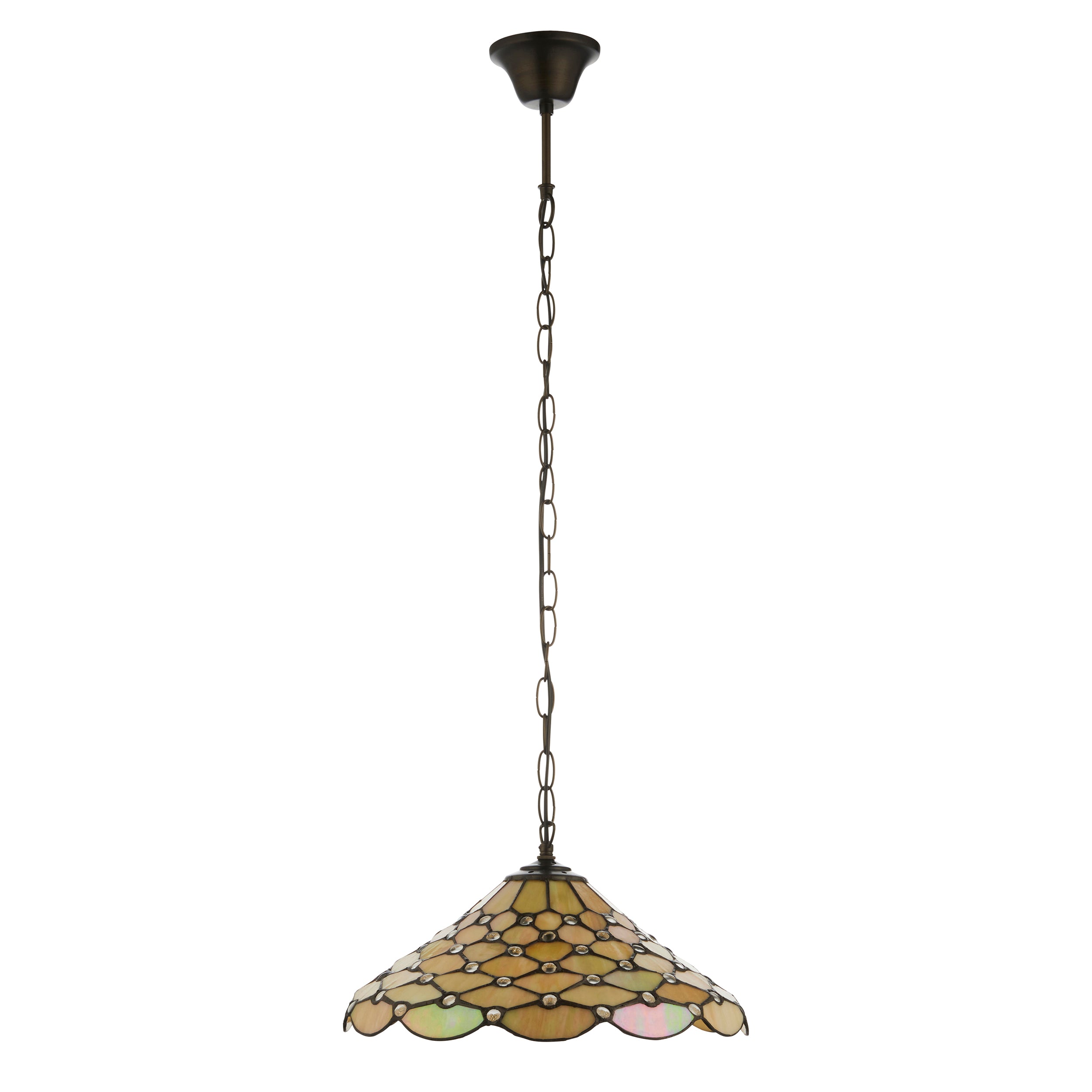 Pearl Tiffany Ceiling Light - Single Bulb Fitting