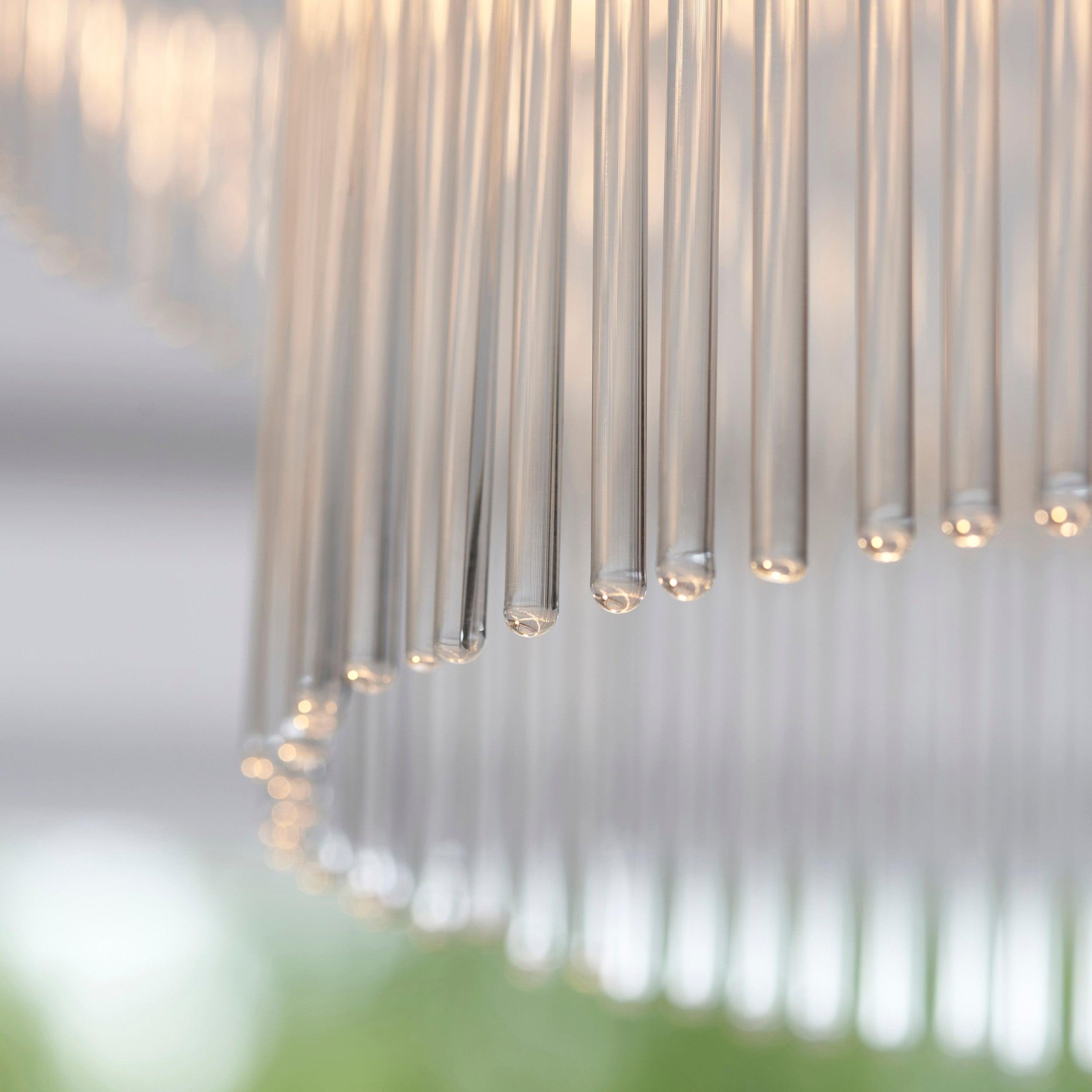 marietta brass 3 light semi flush glass rods by Endon Lighting Kitchen Lights