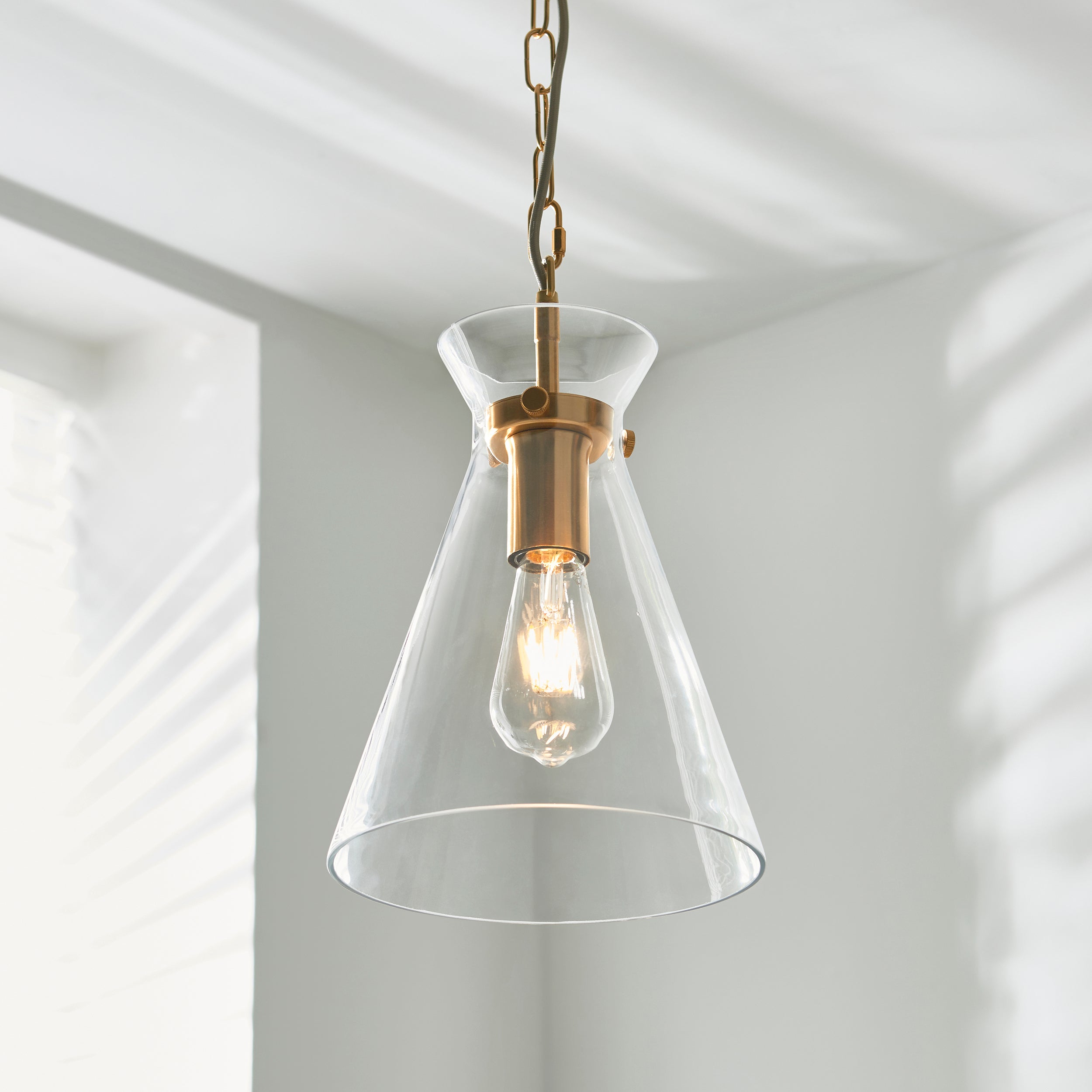 Harlow Brass Pendant Ceiling Light