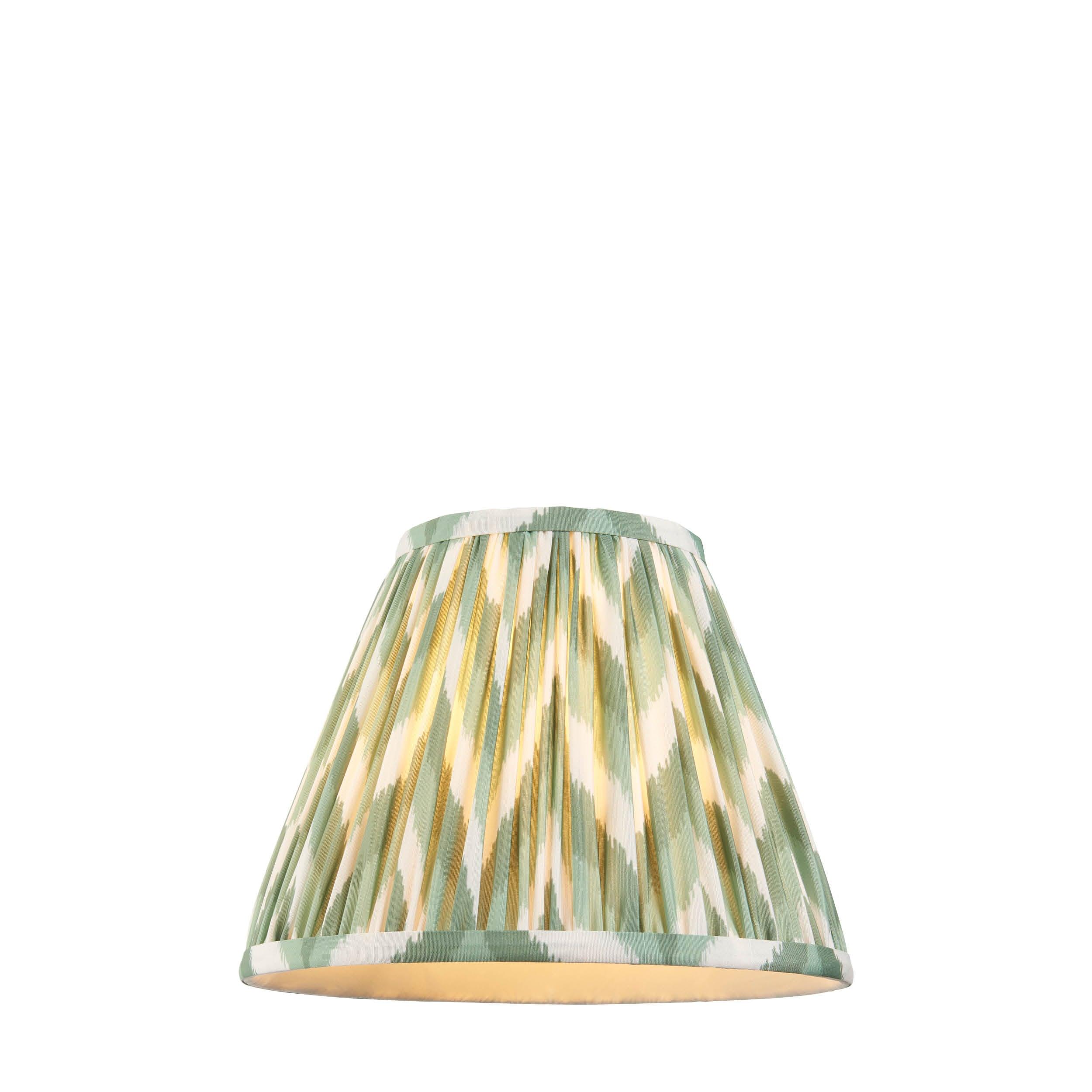 Zigzag 25cm Green Lamp Shade
