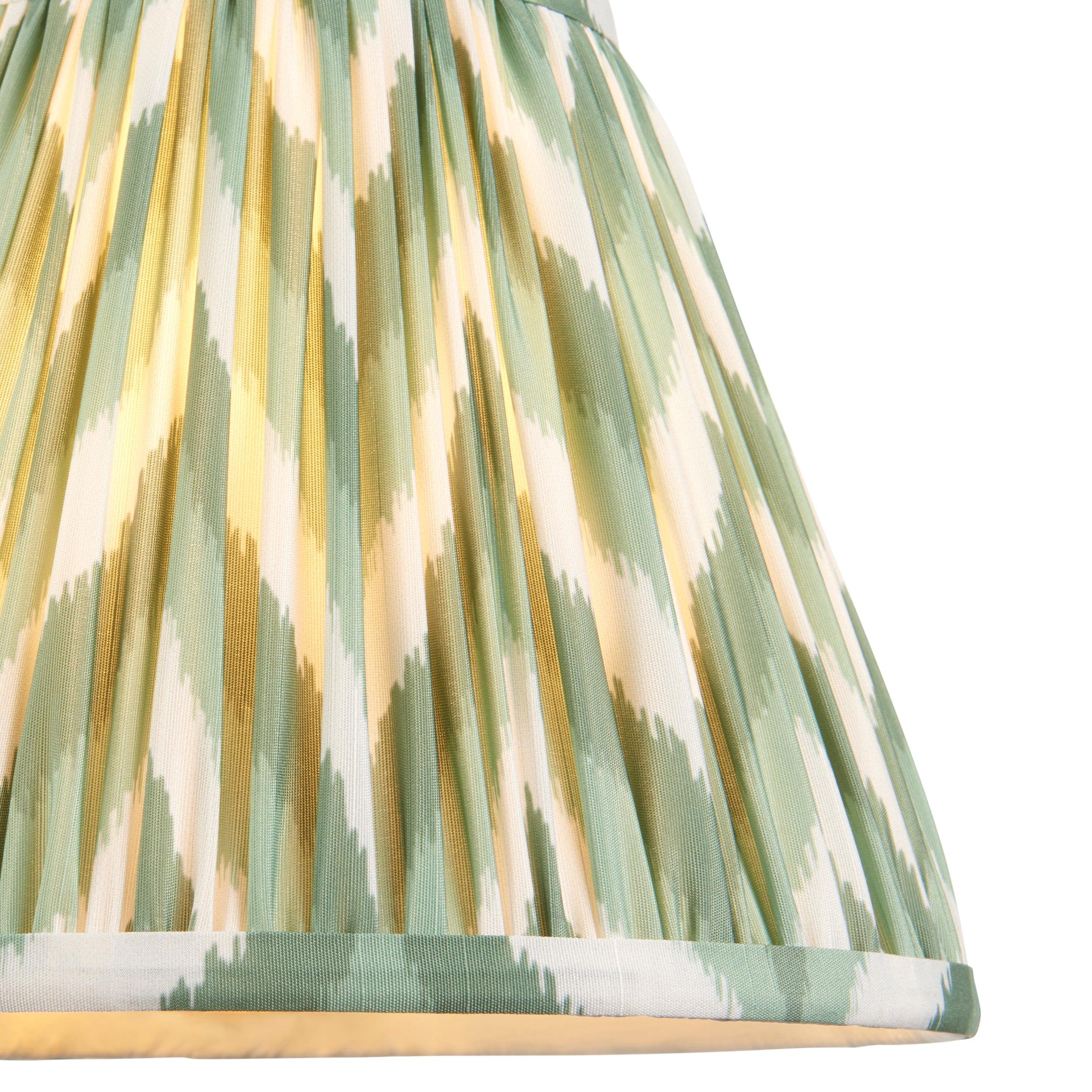Zigzag 25cm Green Lamp Shade