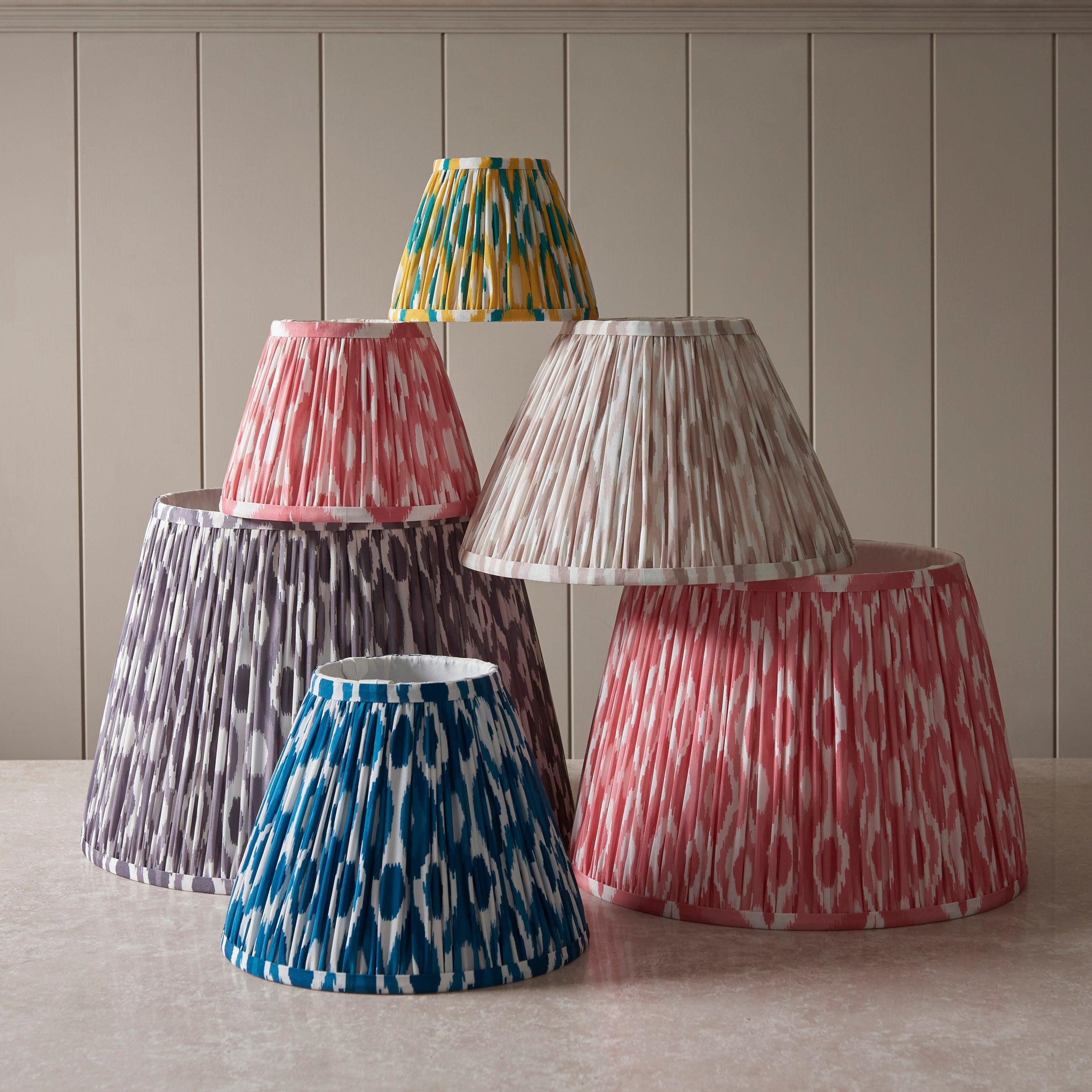 Ikat 40cm Blue Lamp Shade