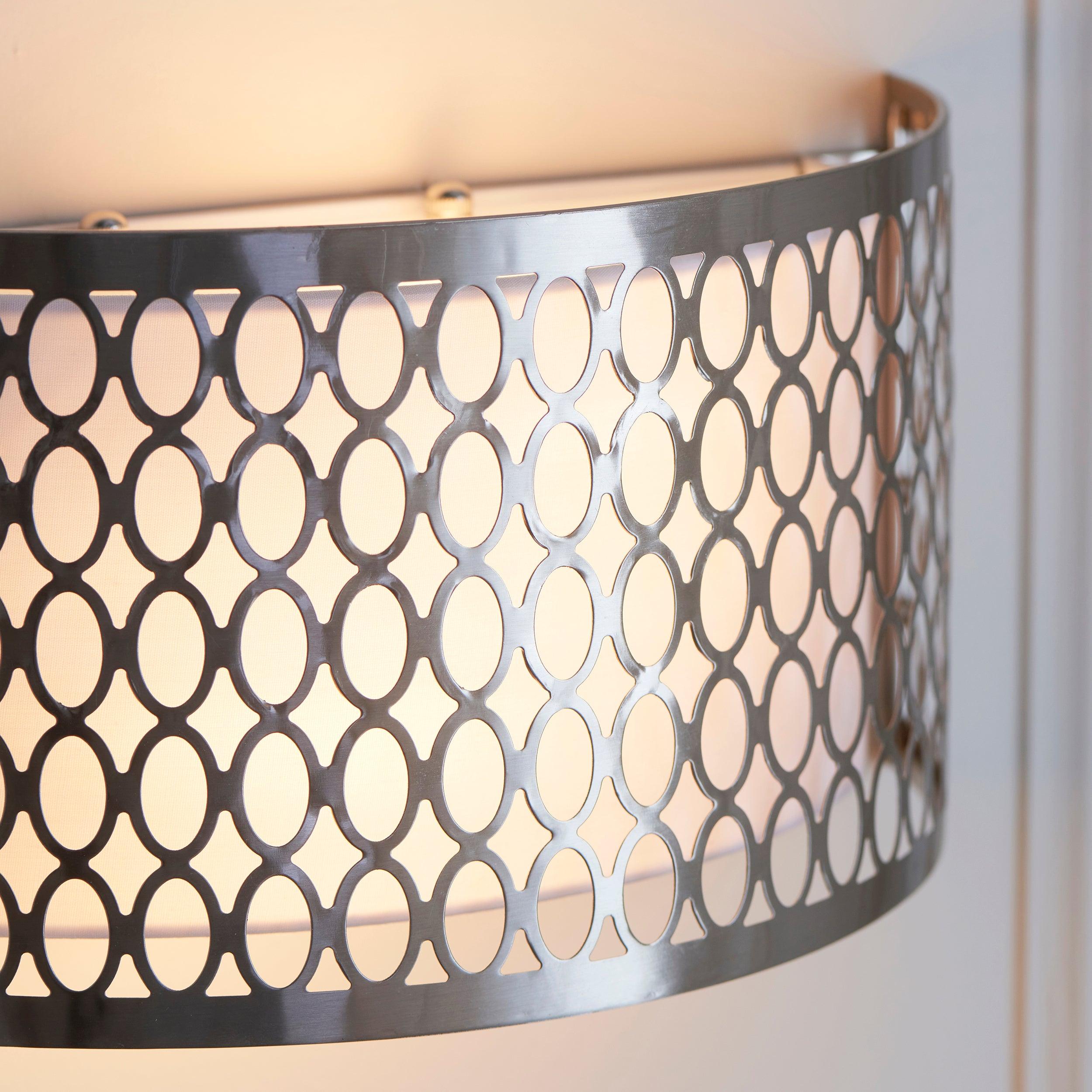 Endon Cordero Nickel Wall Light-warehouse-40