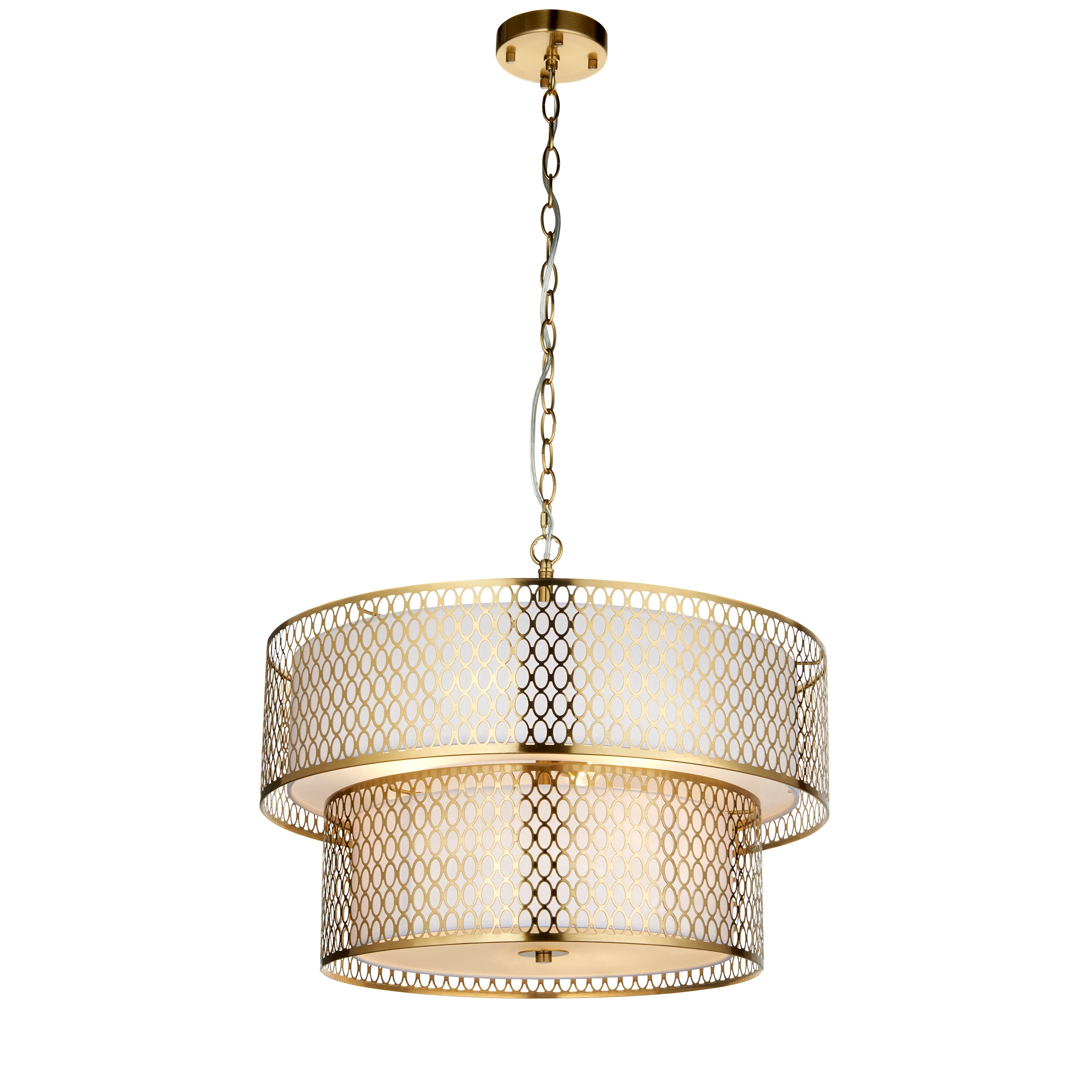 Cordero 6 Light Gold Tiered Pendant