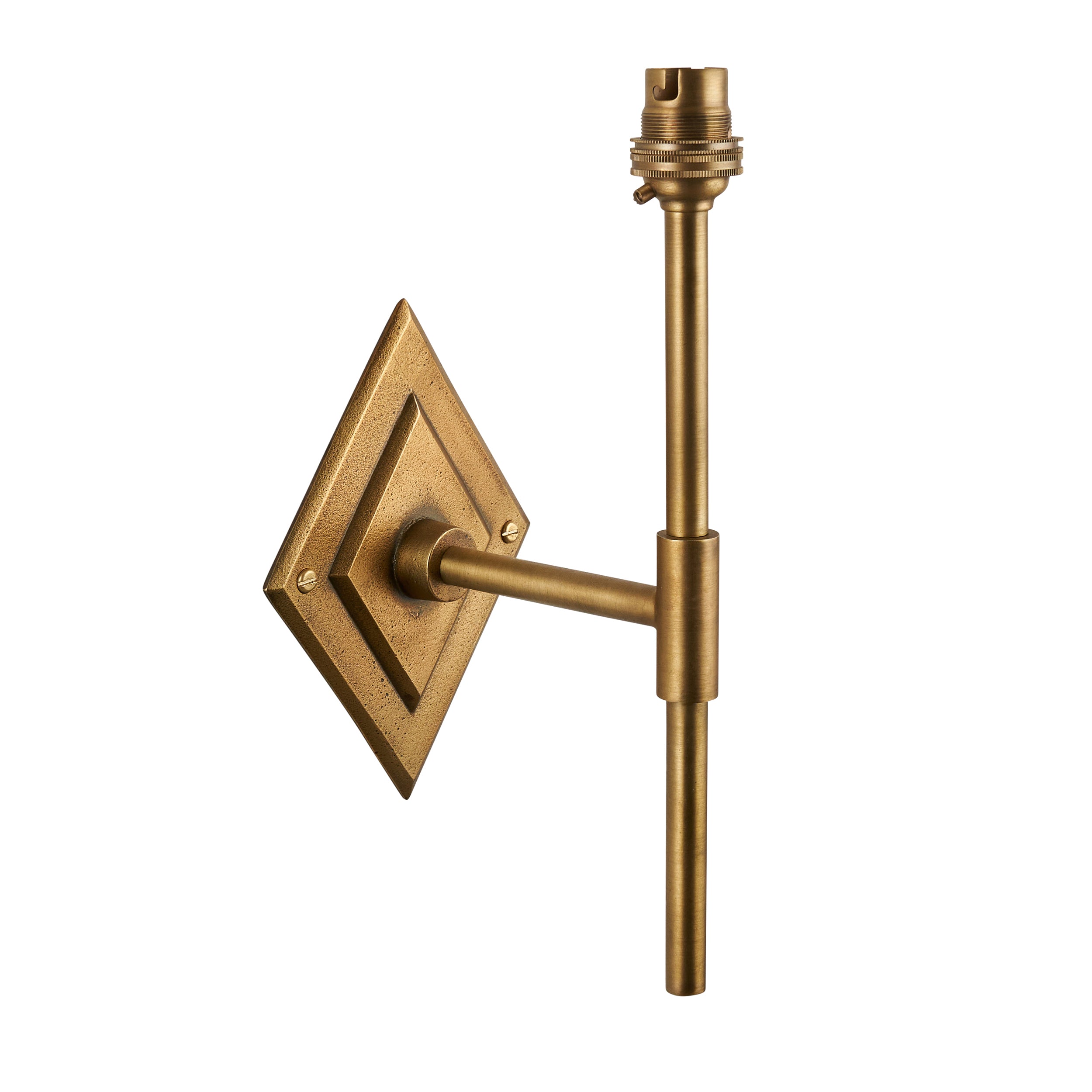 Diamond Brass Tall Wall Fitting 113595 by Endon Lighting