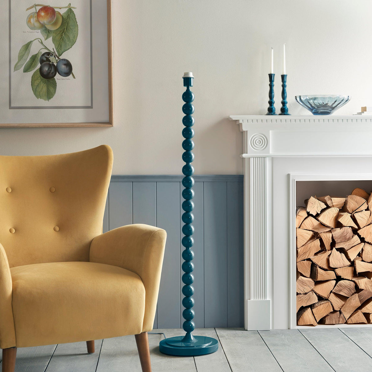 Higgledy Blue Floor Lamp Base-OB-180926