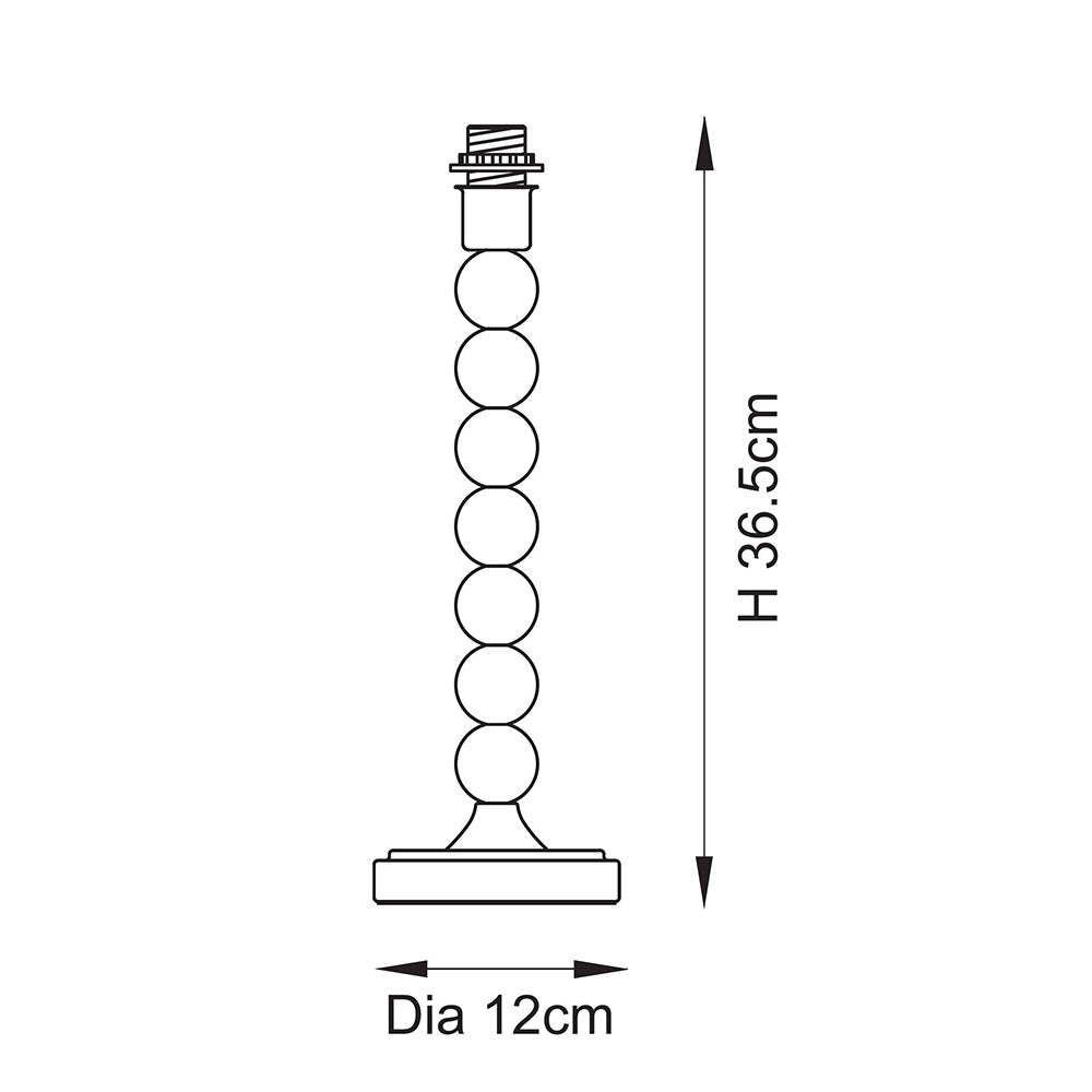 Endon Higgledy Green Painted Metal Table Lamp