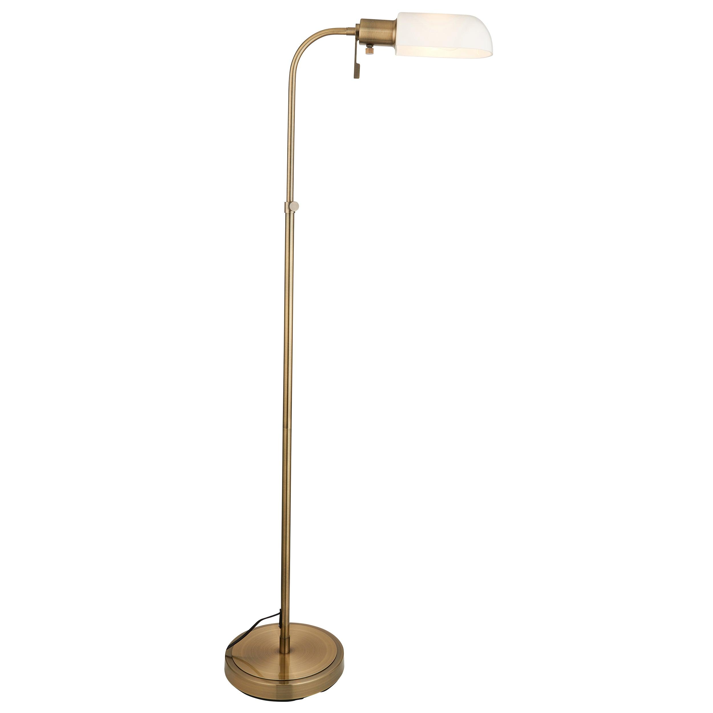Pharmacy Reader Brass Floor Lamp