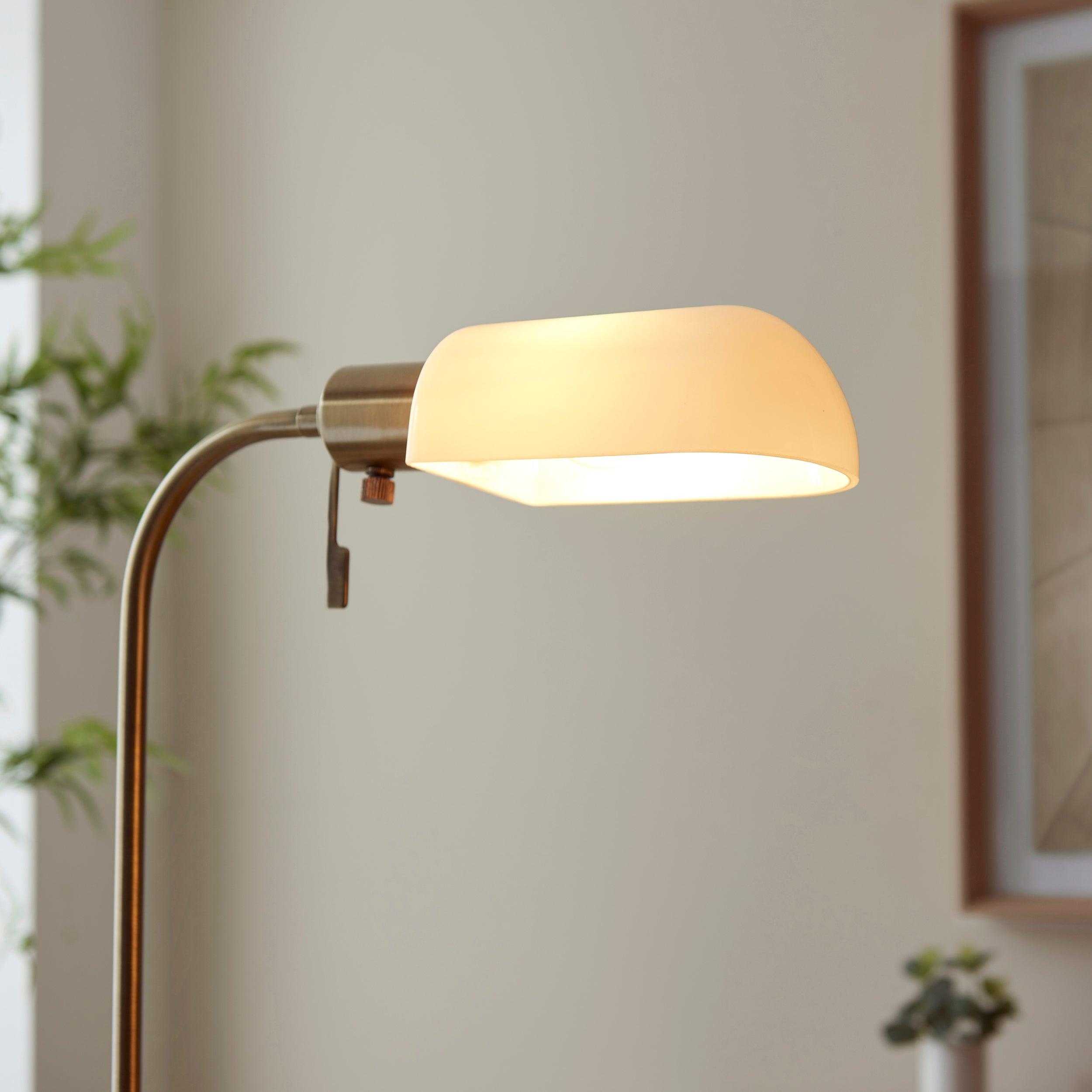 Pharmacy Reader Brass Floor Lamp