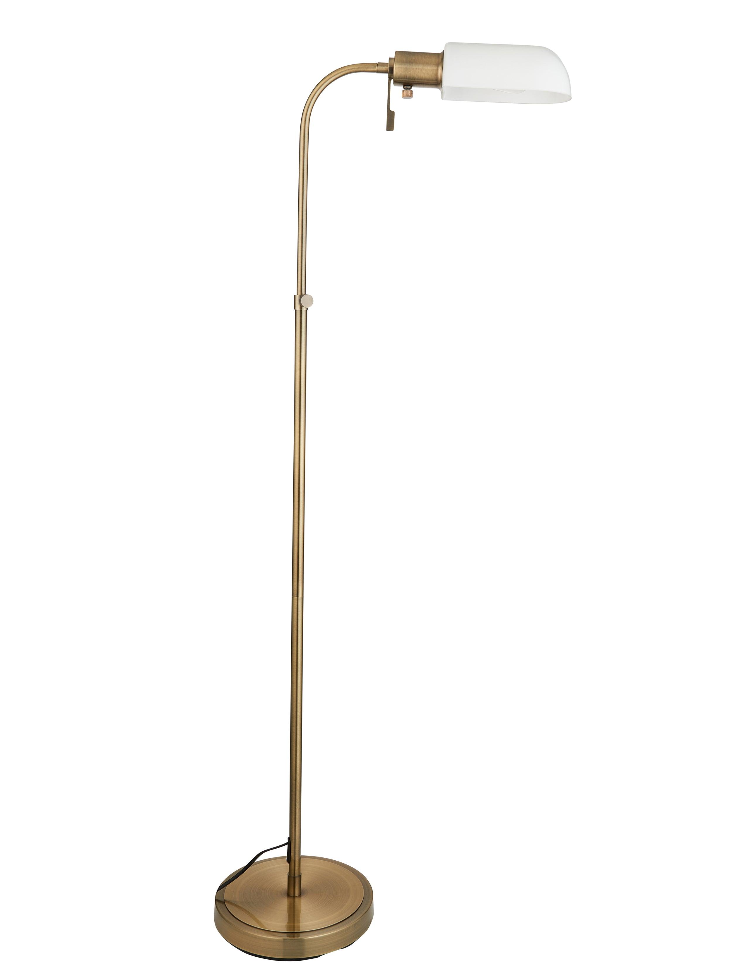 Pharmacy Reader Brass Floor Lamp