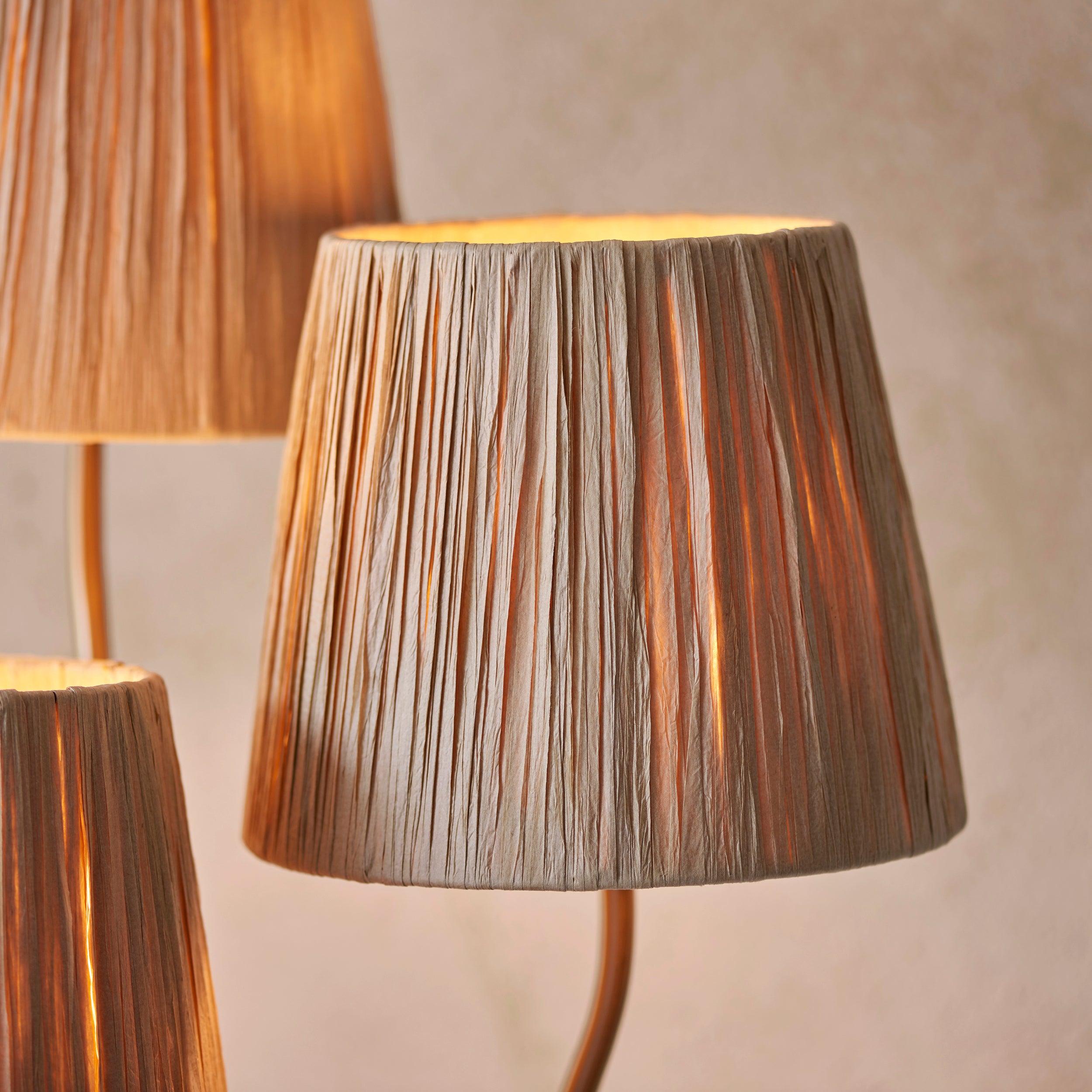 Wriggle 3 Light Brass Floor Lamp