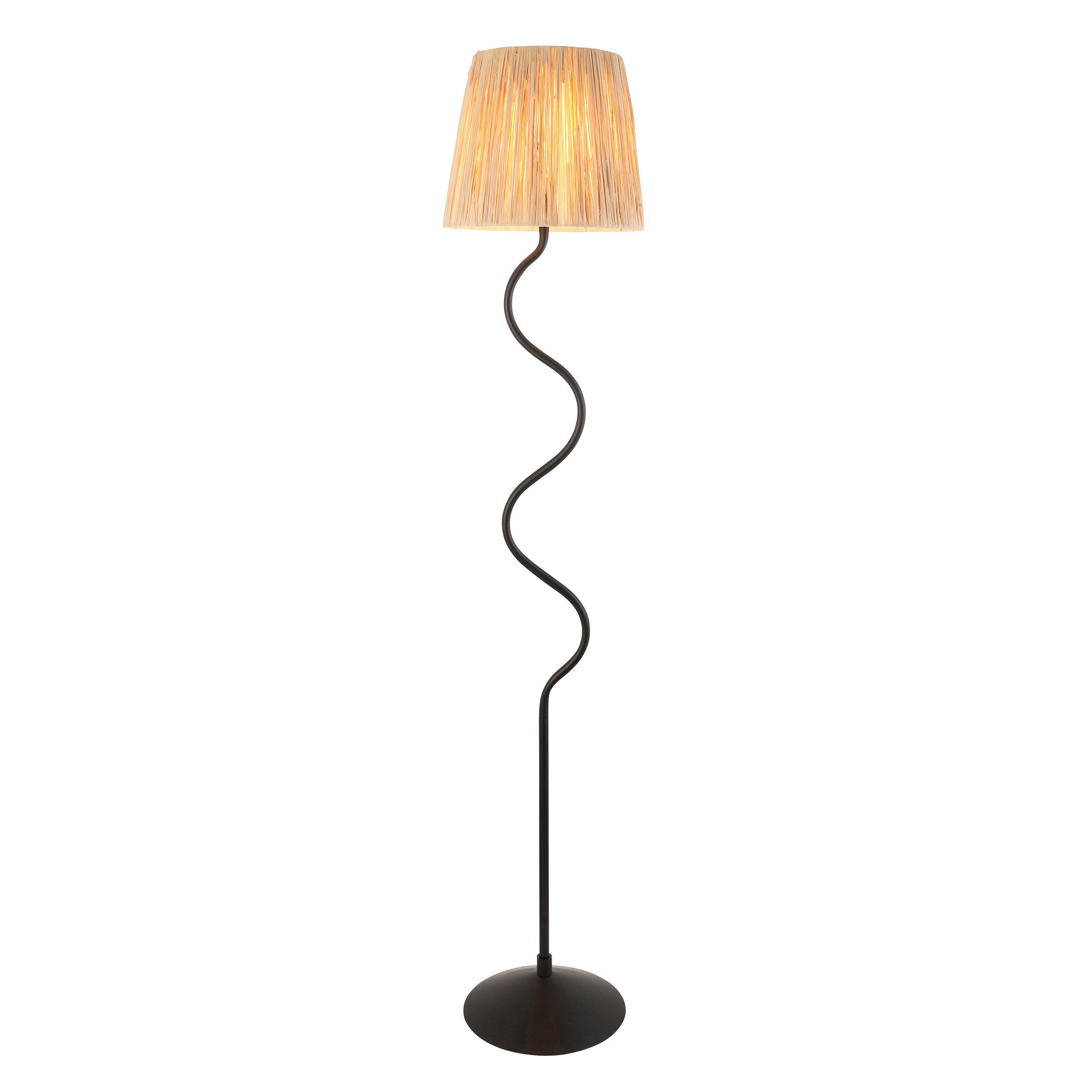 Wriggle Black Floor Lamp