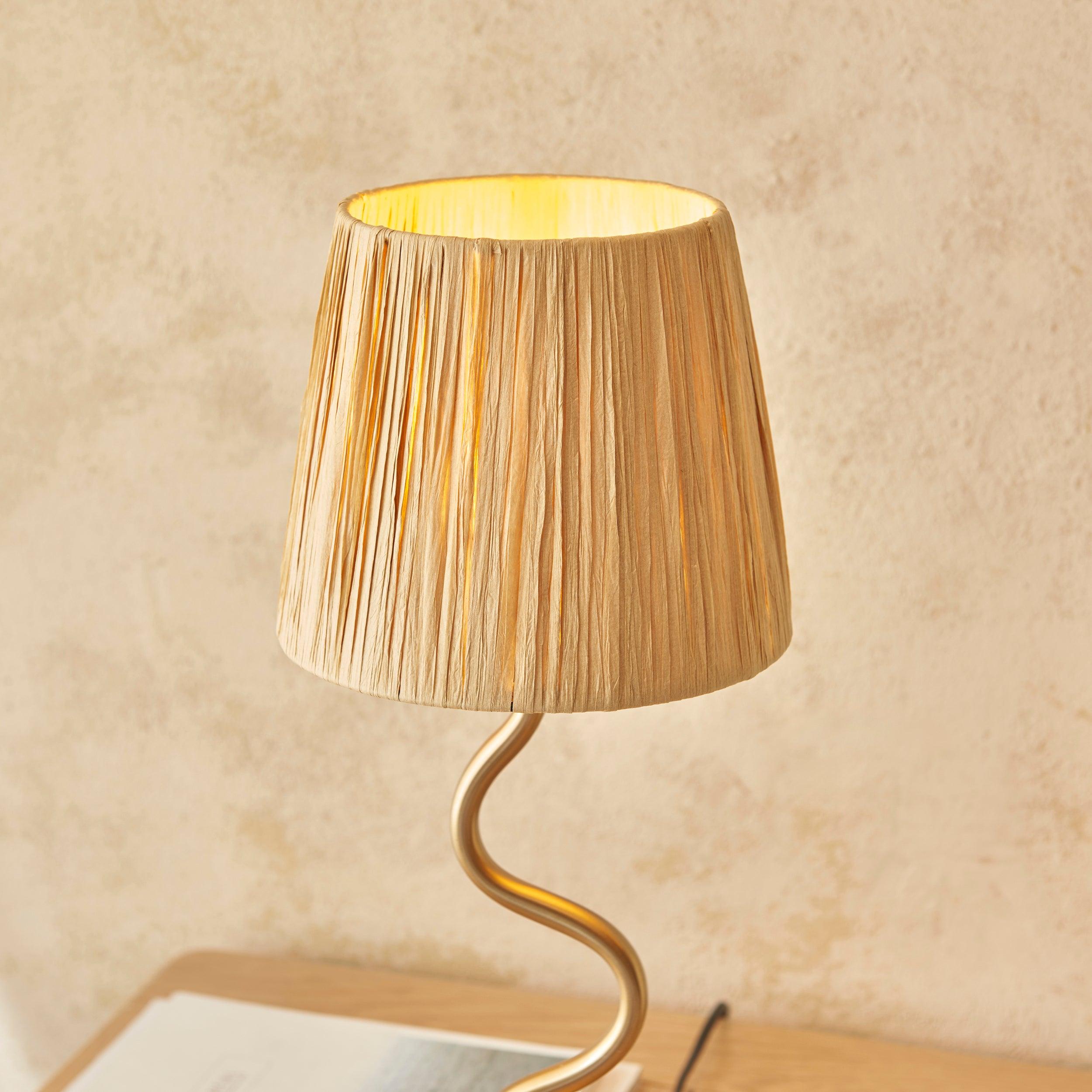 Wriggle Modern Brass Table Lamp