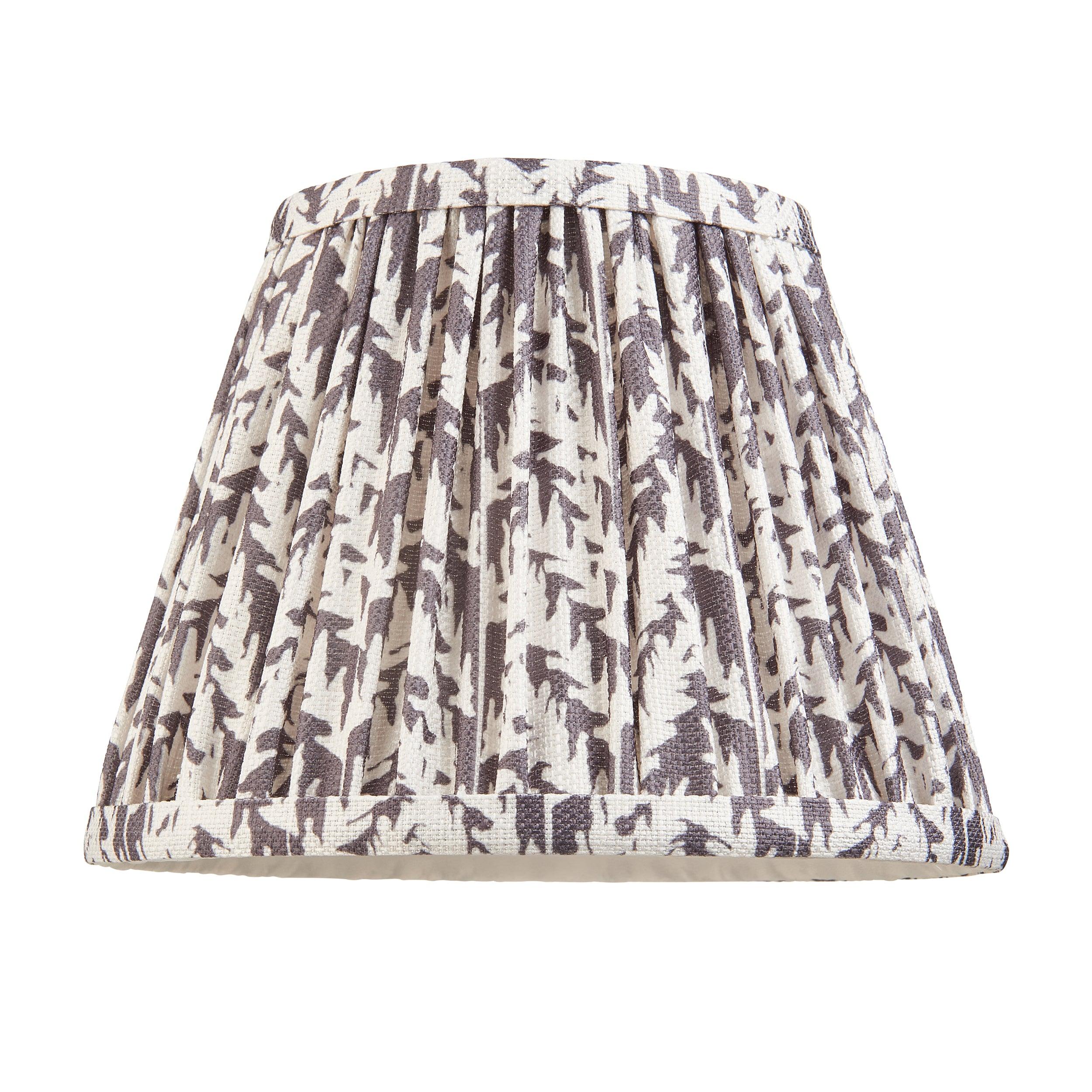 Bibury Pink Table Lamp & Leaf 20cm Pearl Grey Shade