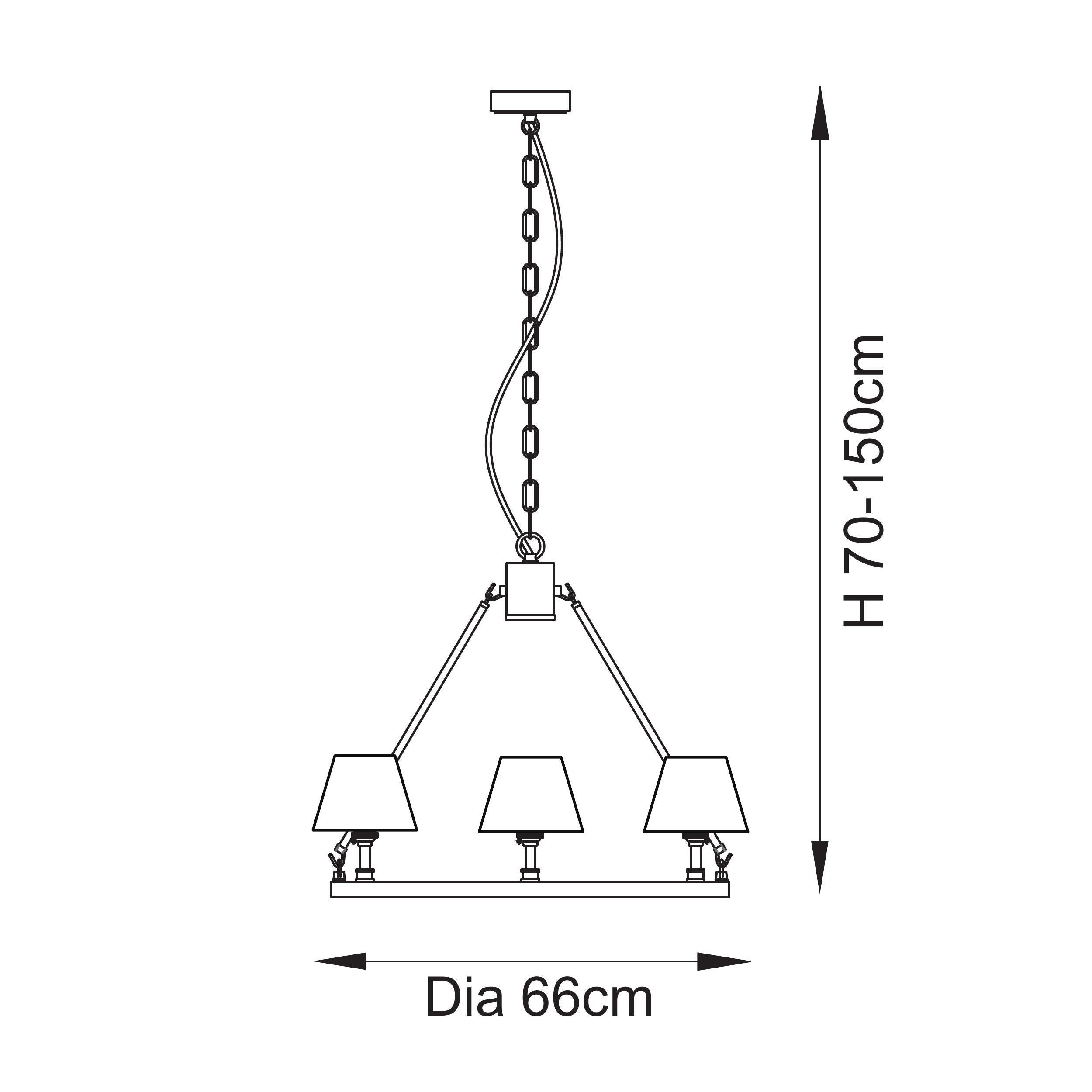 Chester Brass Ceiling Pendant Light With Orange Zigzag 16cm Shades