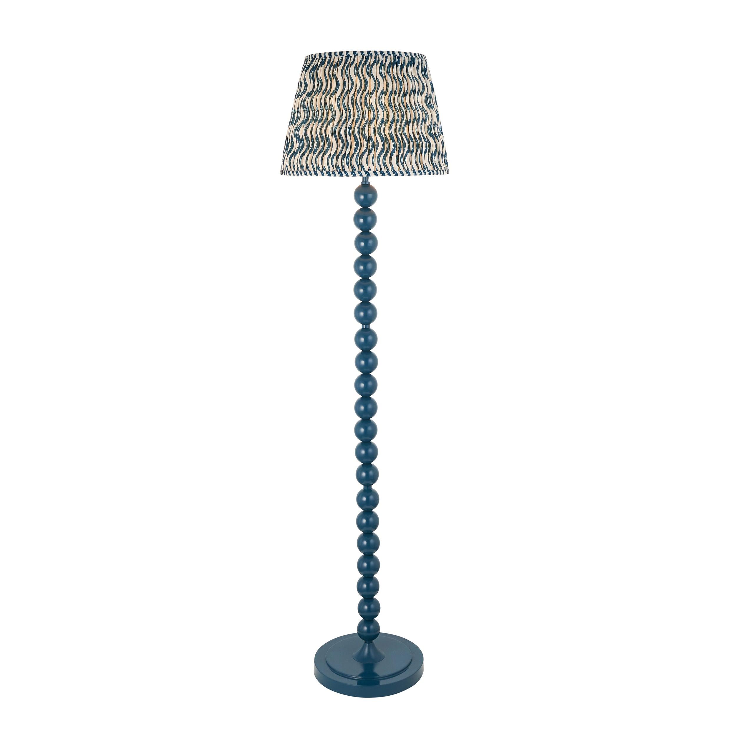 Higgledy Blue Floor Lamp & Ripple 40cm Marlin Blue Shade
