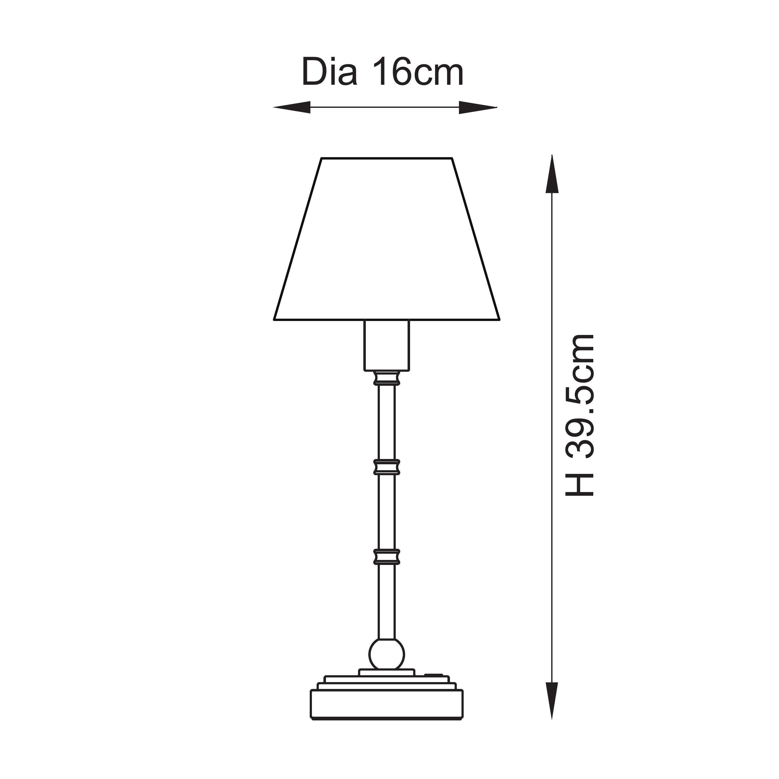 Burley Rechargeable Table Lamp & Ikat 16cm Pearl Grey Shade