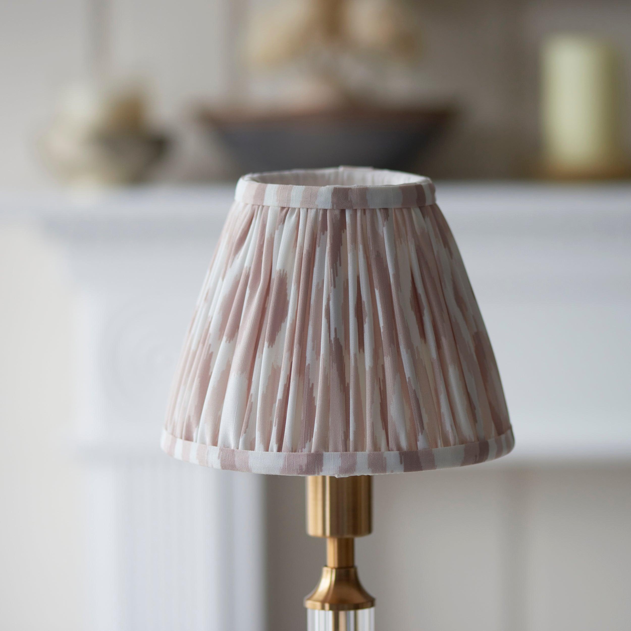 Morton Rechargeable Table Lamp & Ikat 16cm Neutral Shade