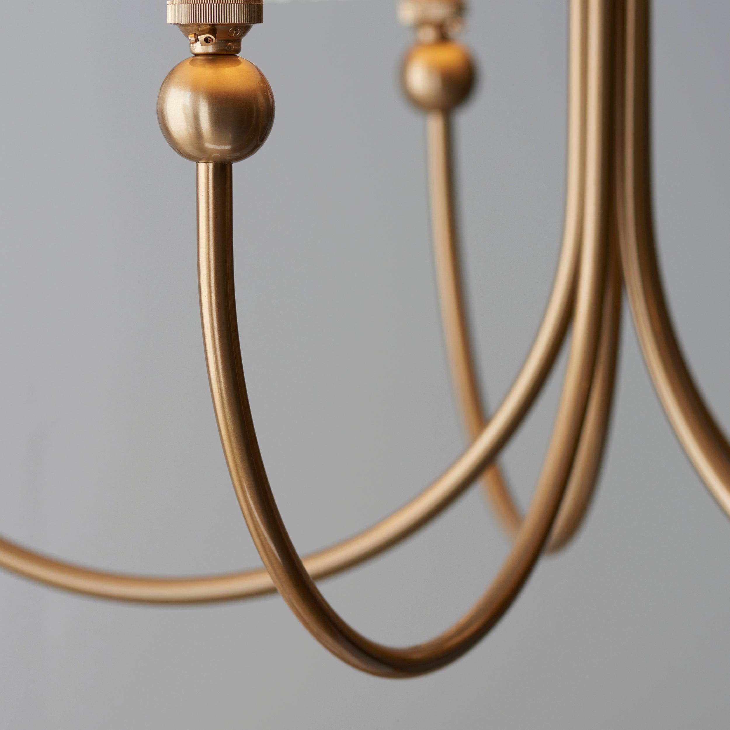 Santiago Brass Chandelier | Ikat 5 Light | Tiffany Lighting