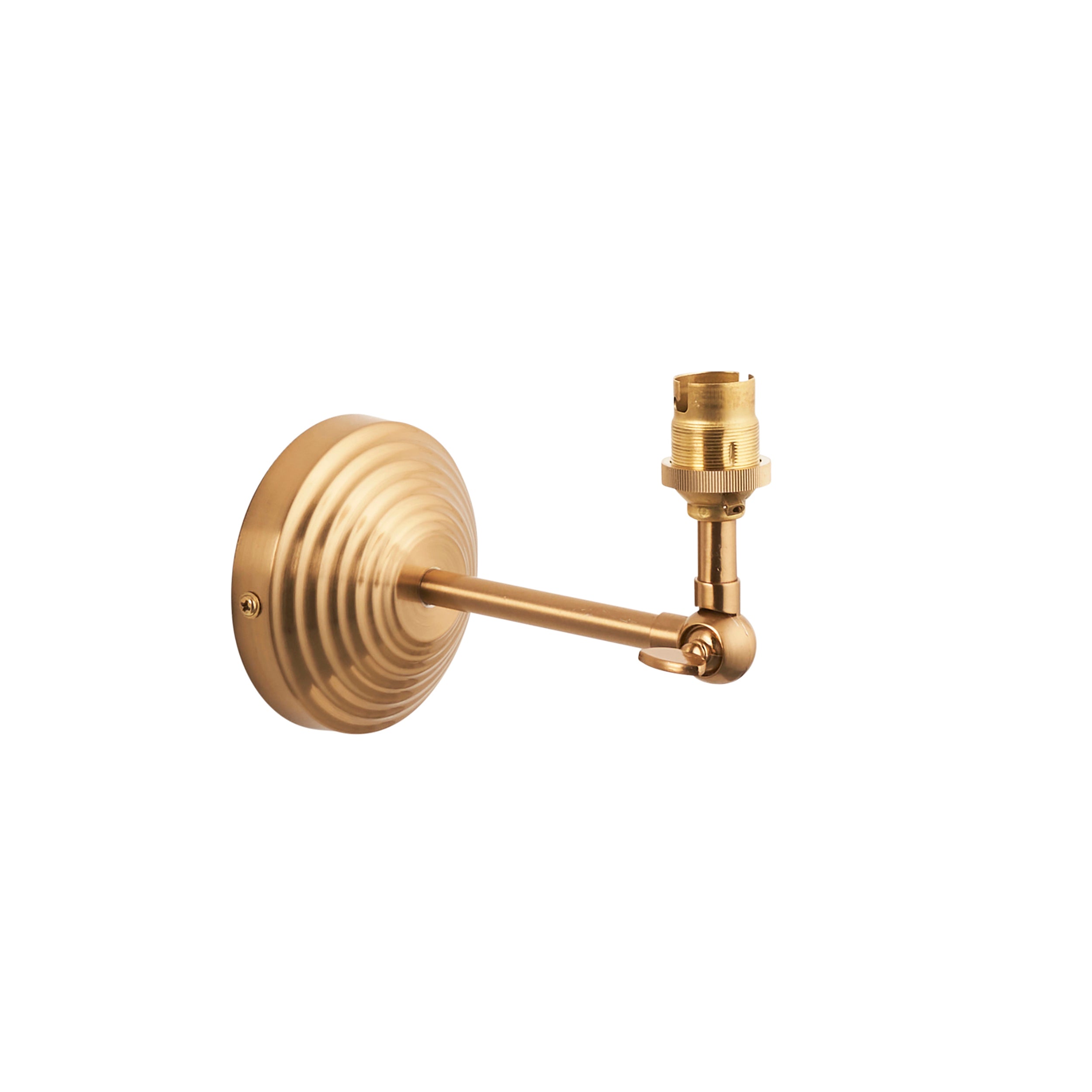 Obelisk Wing Brass Wall Light Fitting