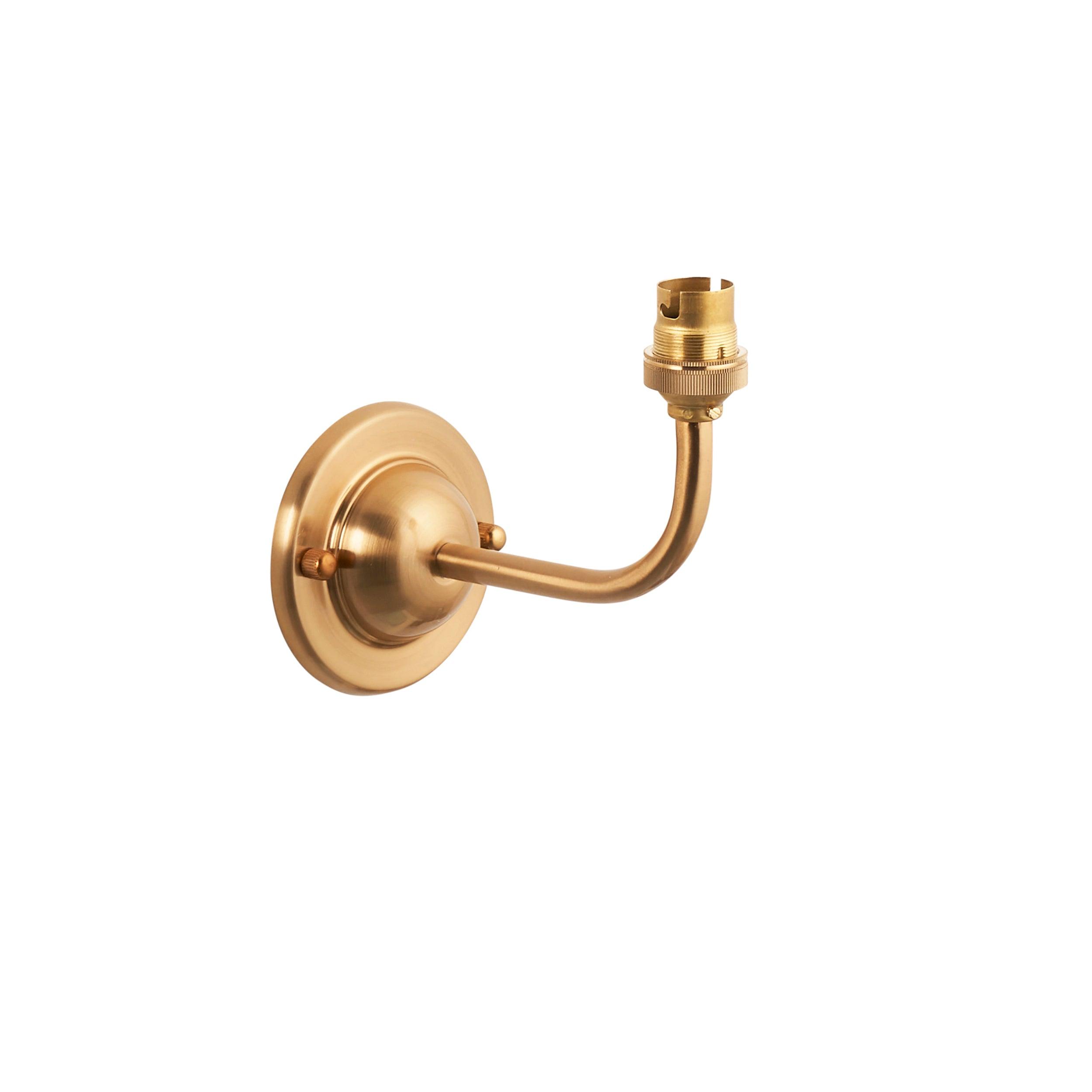 Dome Arc Brass Wall Light Fitting