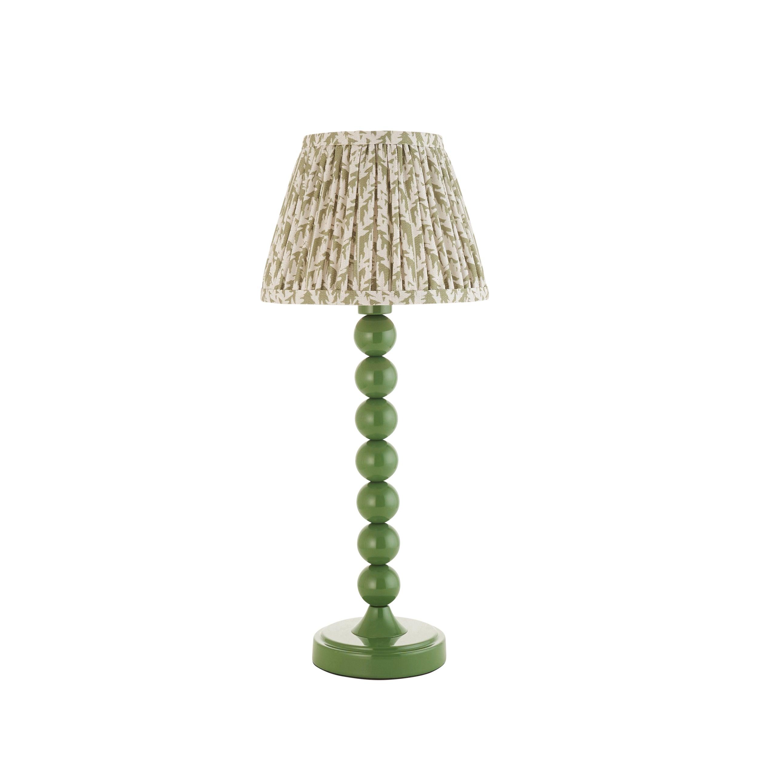 Higgledy Green Table Lamp & Leaf 20cm Herb Garden Green Shade