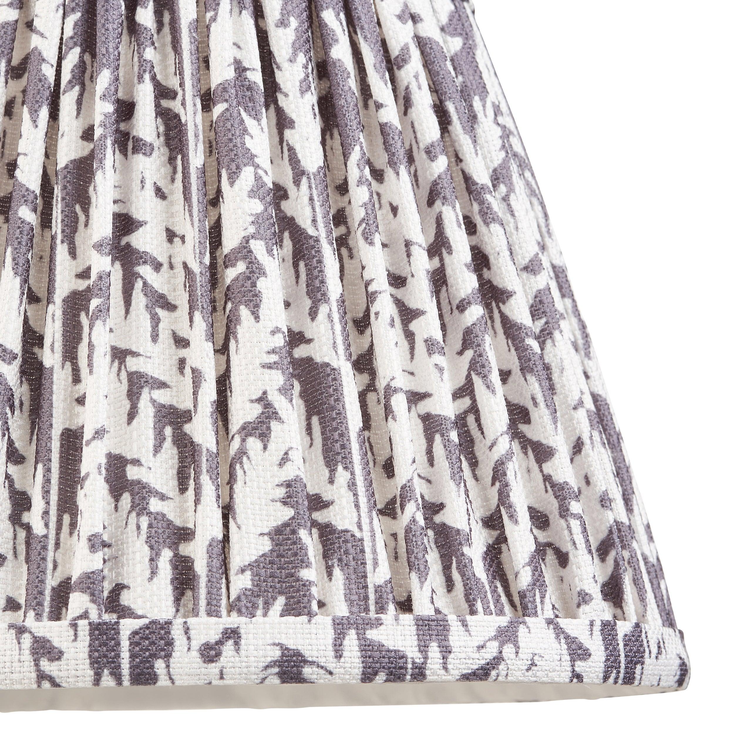 Higgledy Blue Table Lamp & Leaf 20cm Pearl Grey Shade