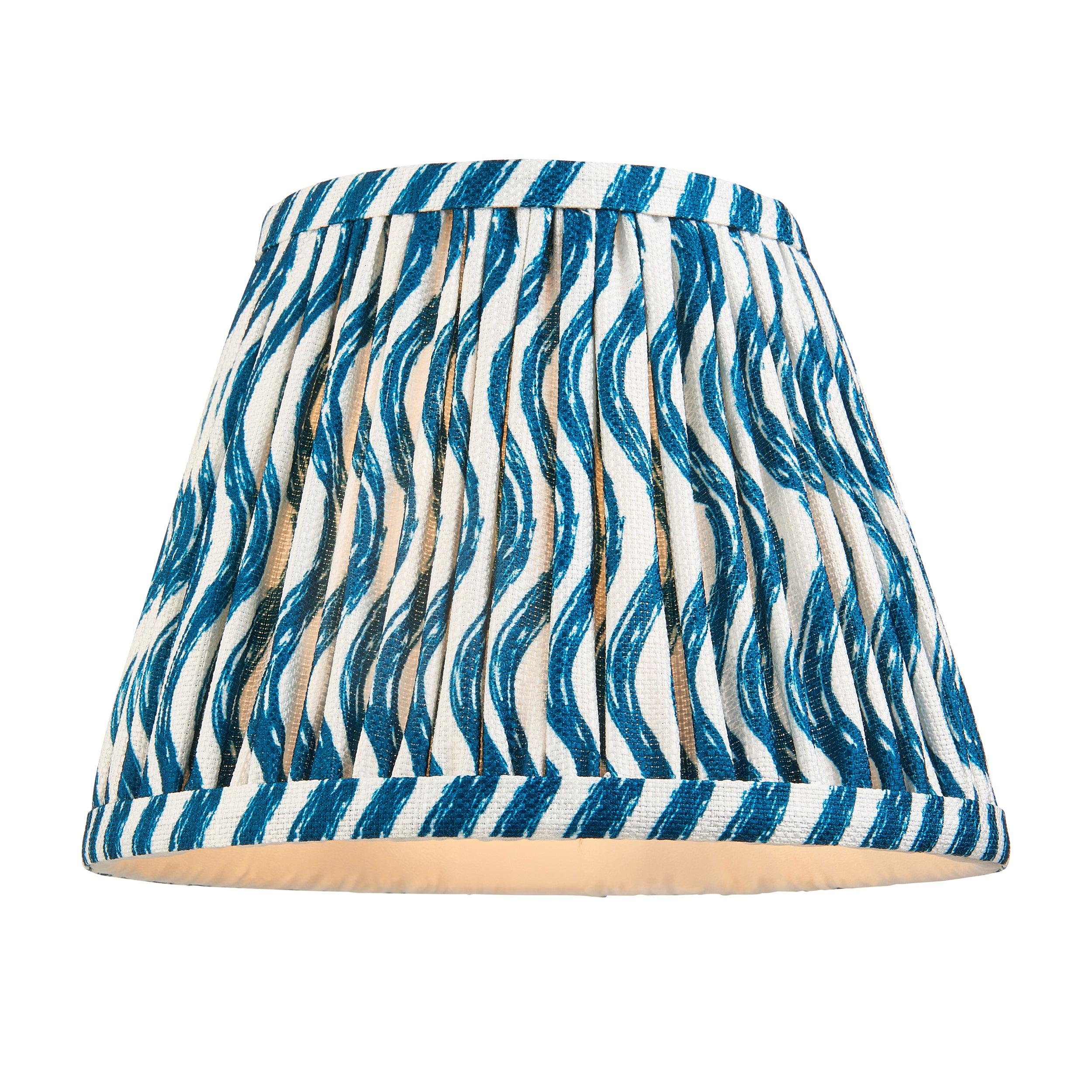 Higgledy Pink Table Lamp & Ripple 20cm Marlin Blue Shade