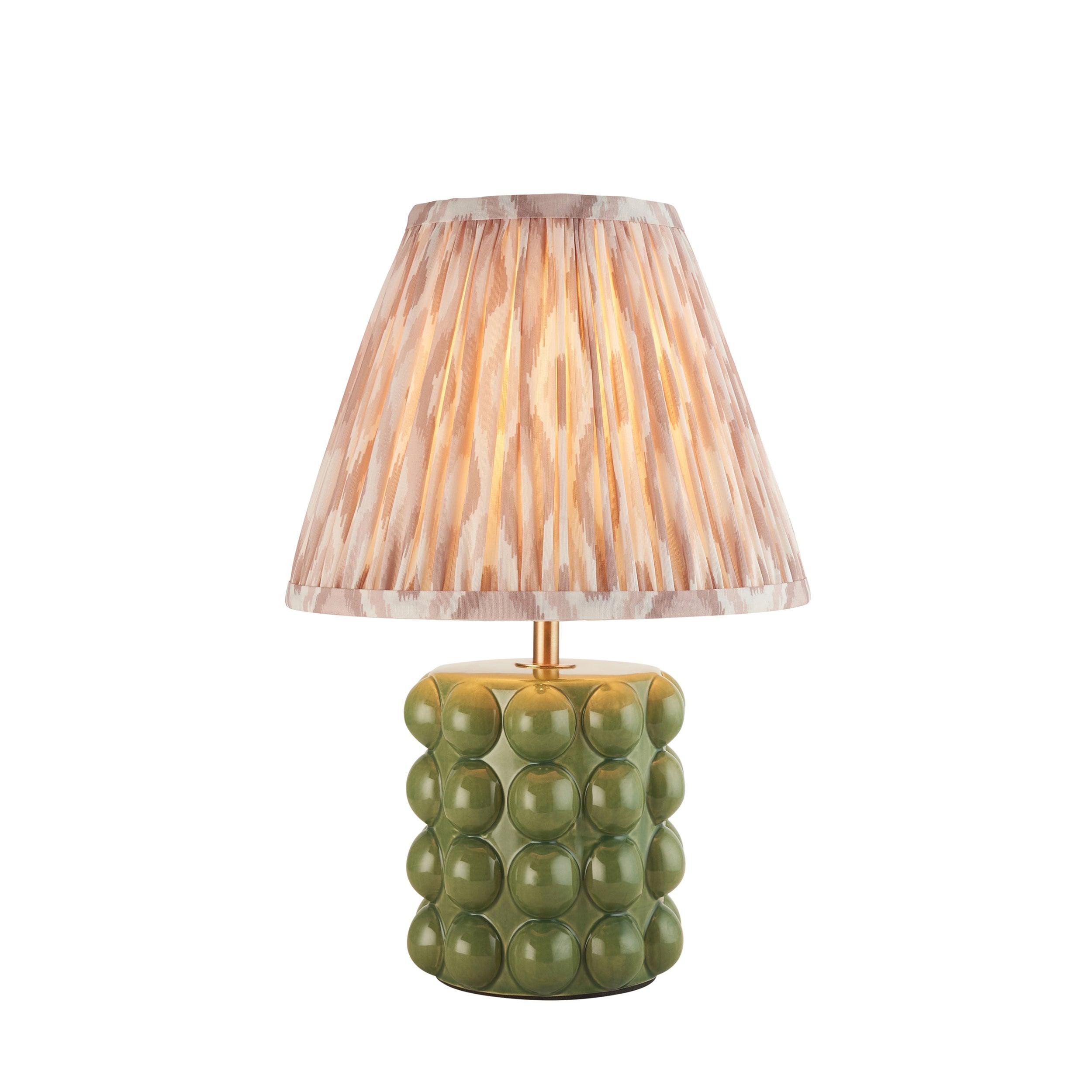 Bobble Ceramic Table & Ikat 25cm Neutral Shade