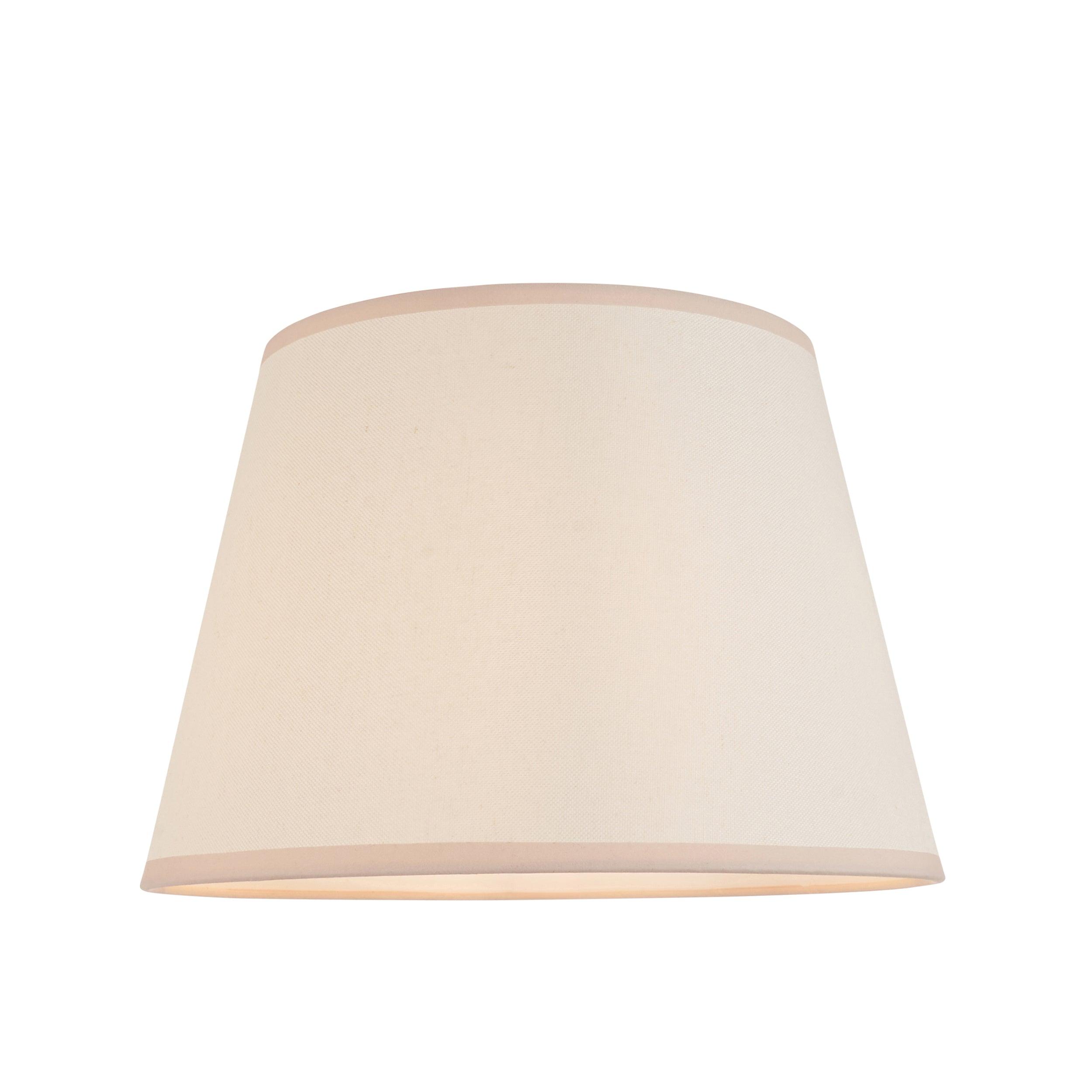 Borello Ivory Ceramic Table Lamp & Ivy 35cm Vintage White Shade