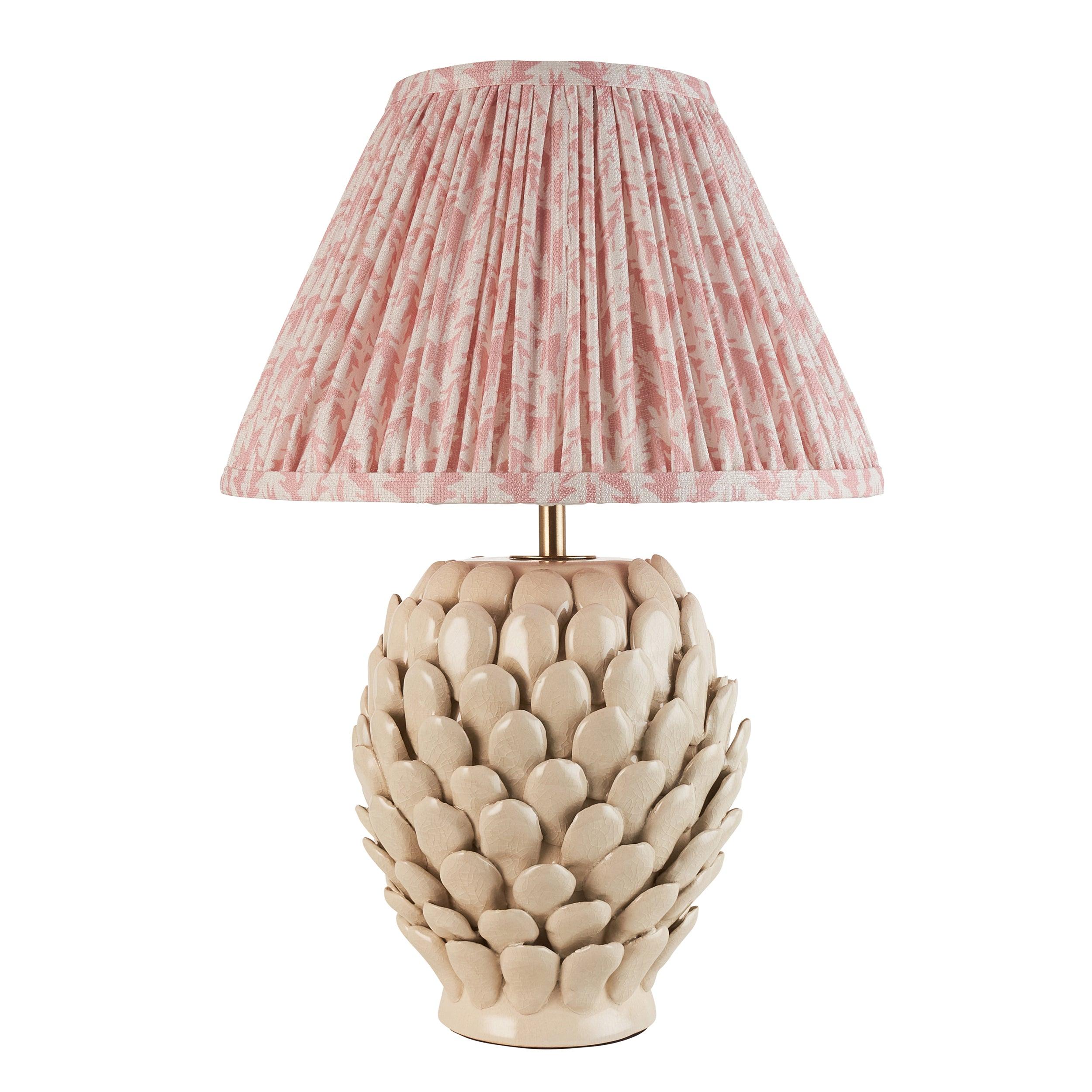 Layered Leaf Ceramic Table Lamp & Leaf 30cm Peachy Keen Shade