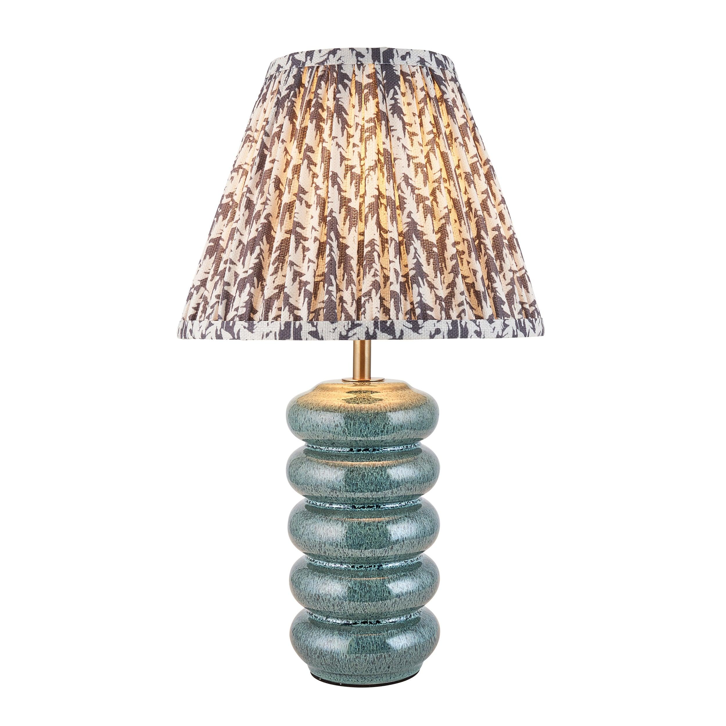 Squash Ceramic Table & Leaf 25cm Pearl Grey Shade